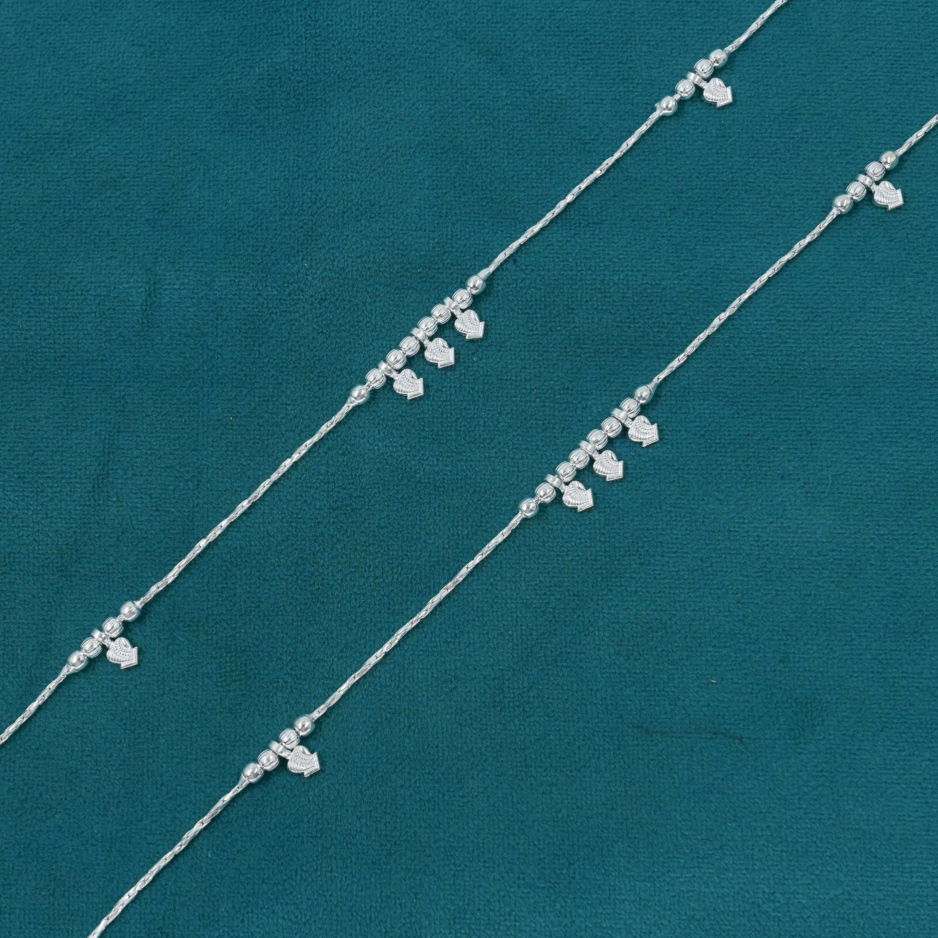 Ved Jewellers - Silver Anklets Pair