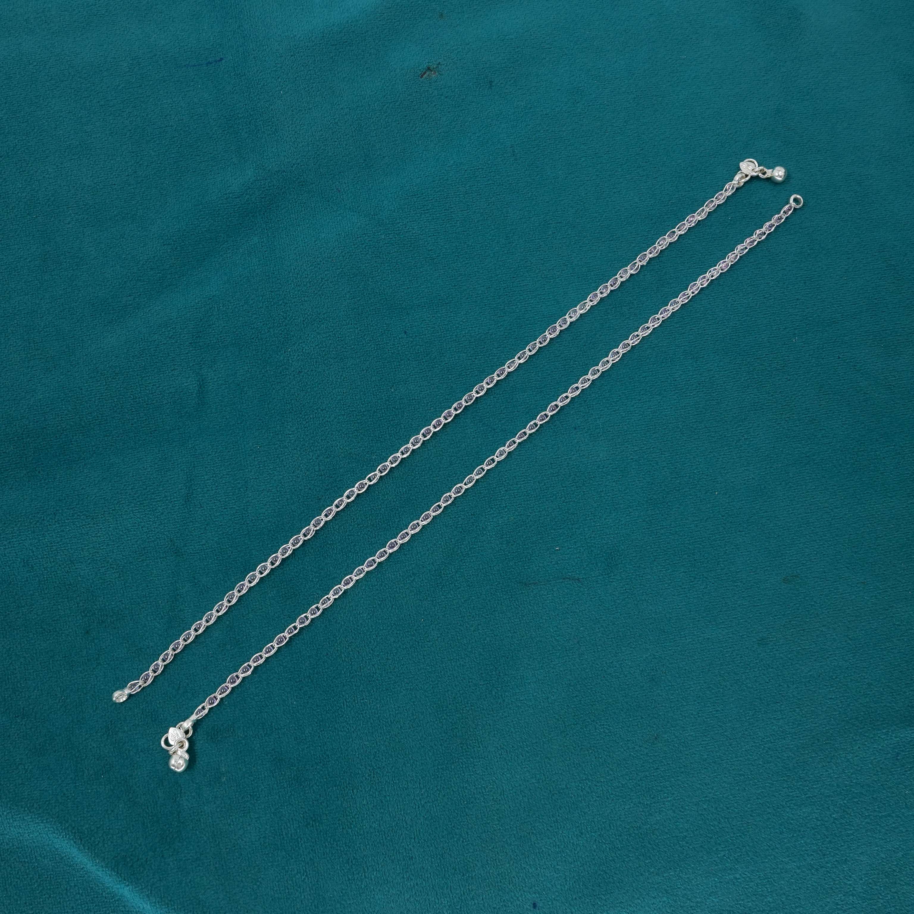 Ved Jewellers - Silver Chain Anklet