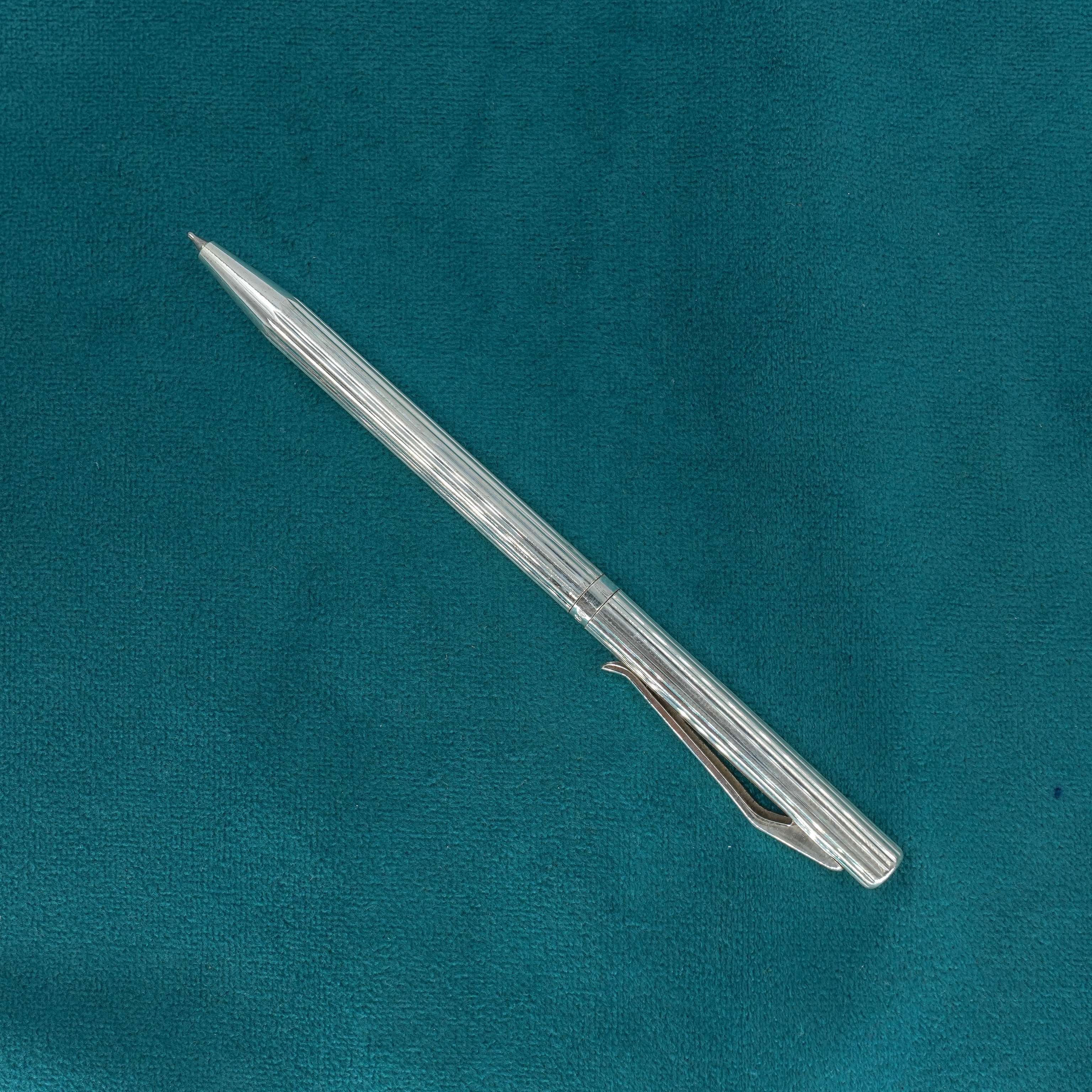 Ved Jewellers - Silver Striped Pen