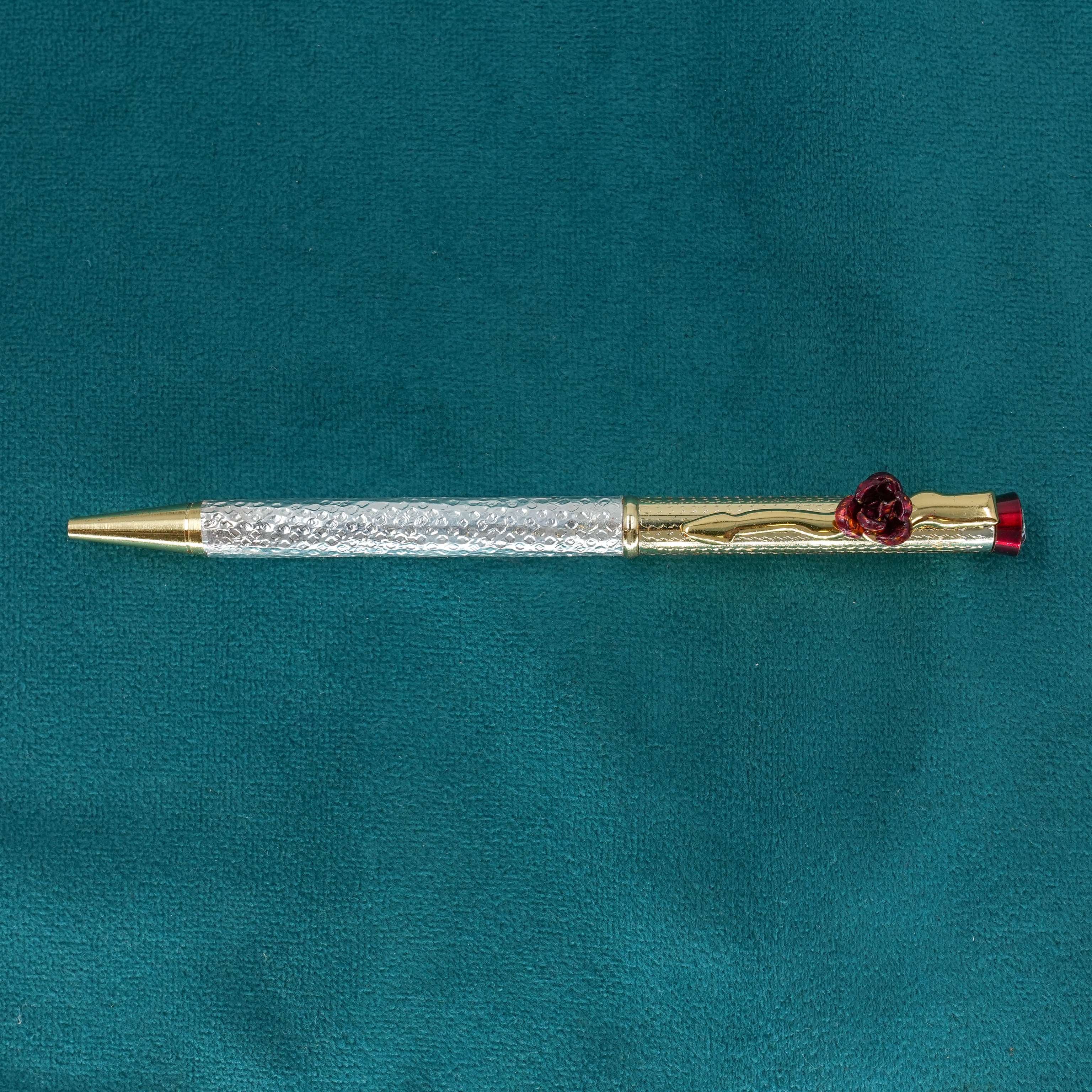 Ved Jewellers - Gold Rose Pen