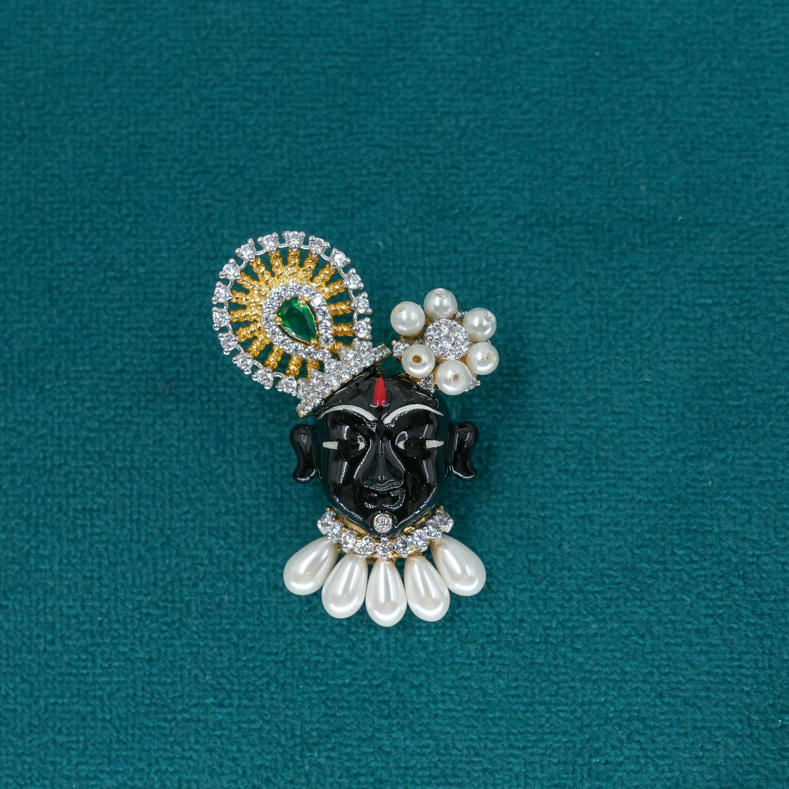 Ved Jewellers - Ganesha Emerald Pendant