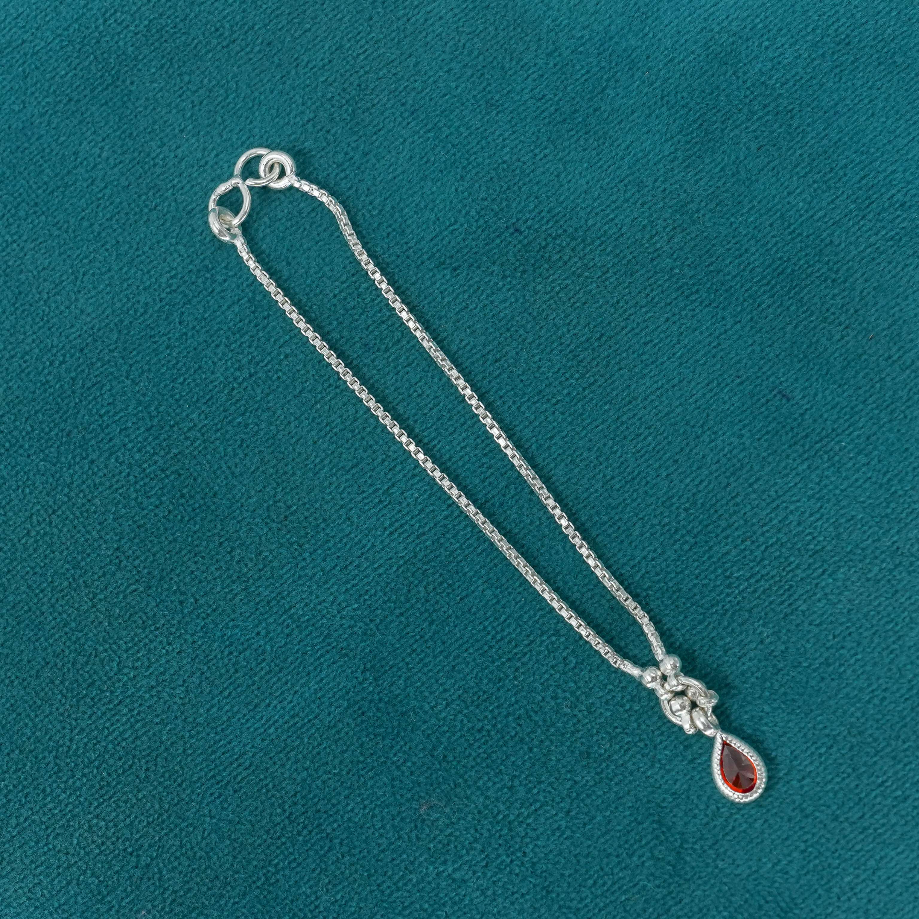 Ved Jewellers - Silver Pear Pendant