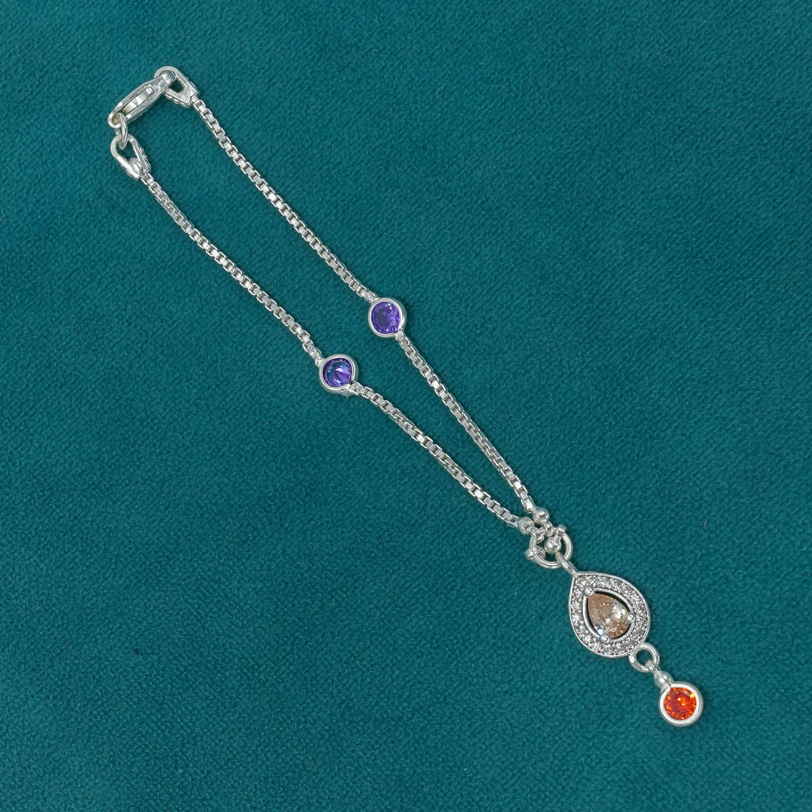 Ved Jewellers - Silver Pear Pendant