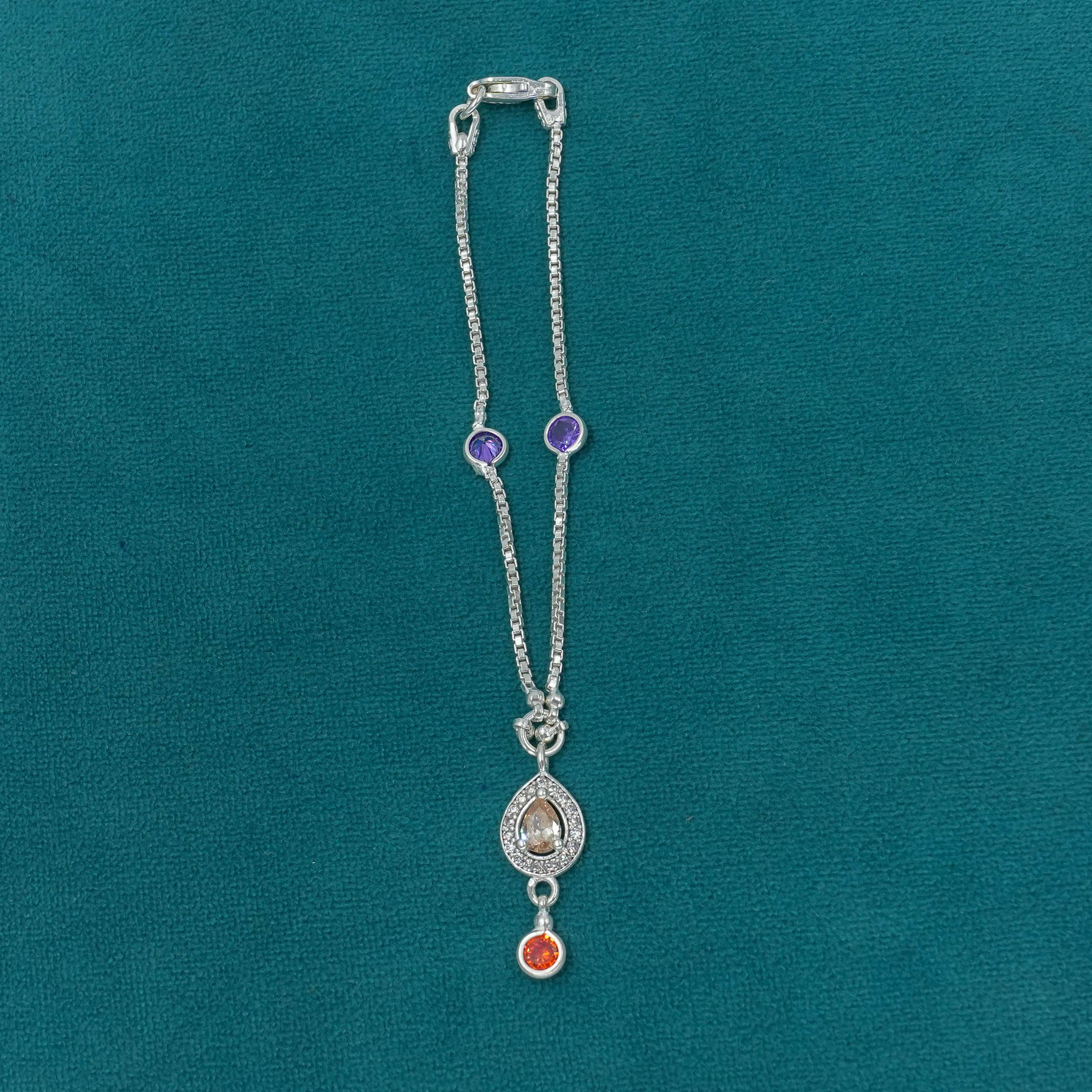 Ved Jewellers - Silver Pear Pendant
