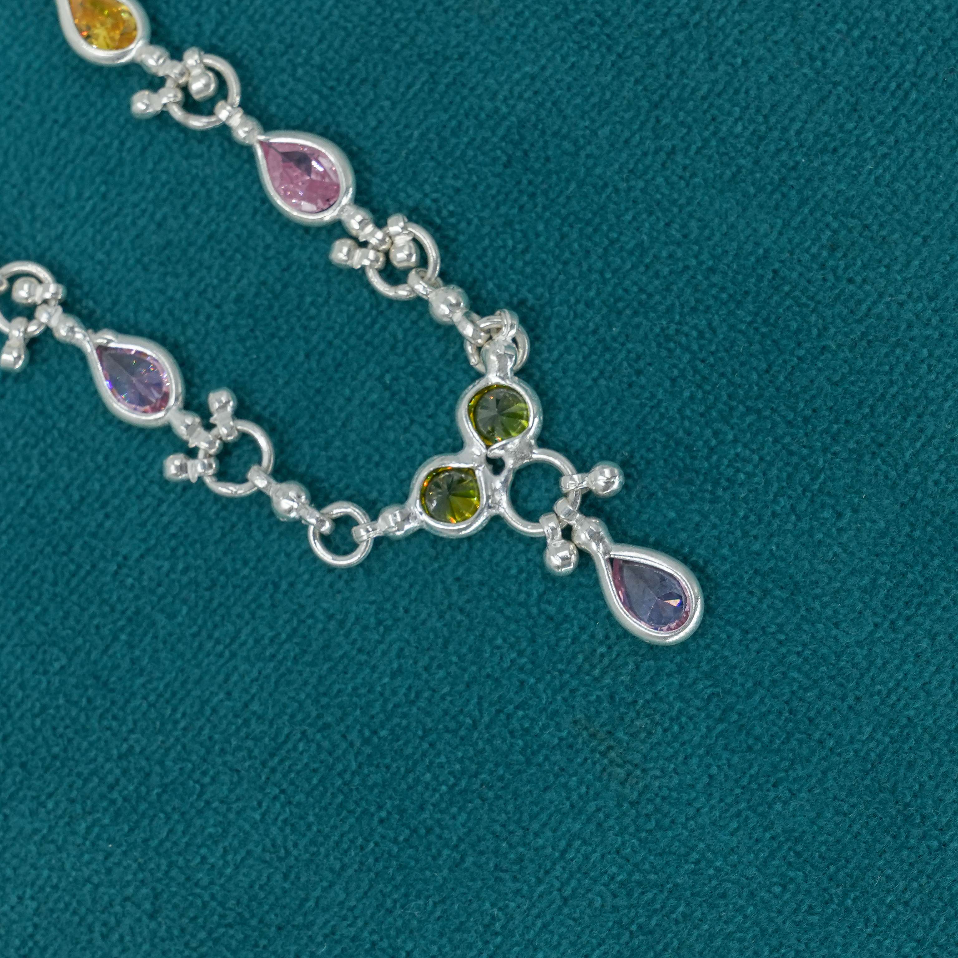 Ved Jewellers - Silver Gemstone Bracelet