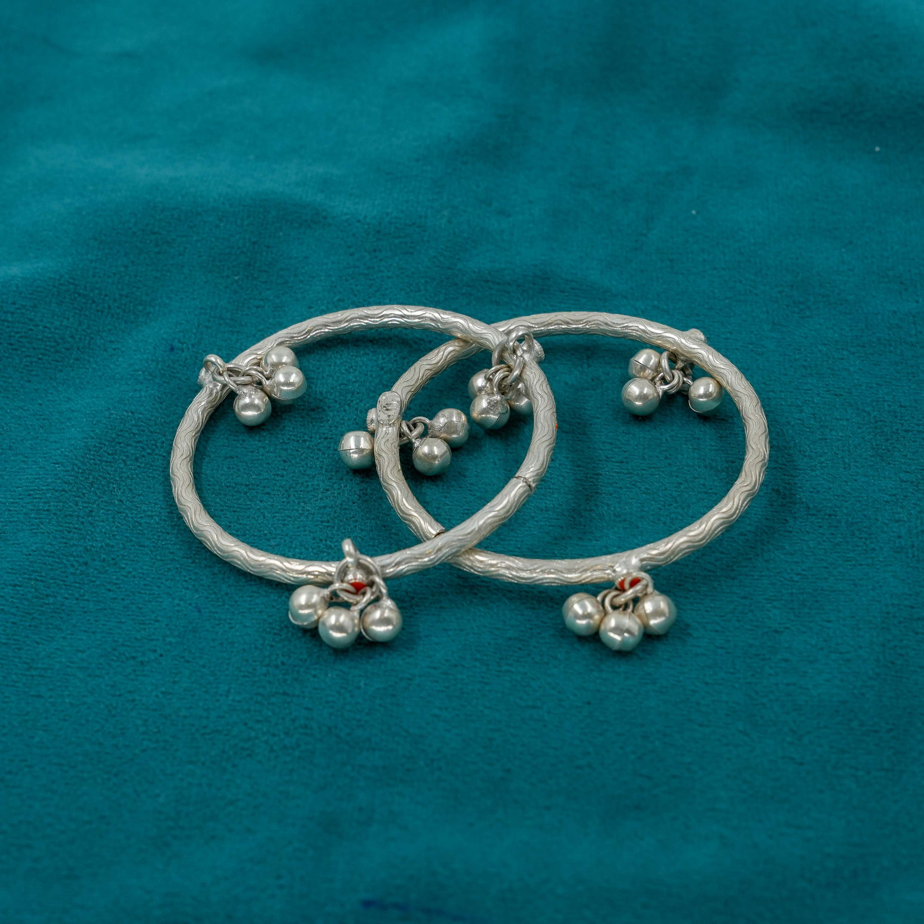 Ved Jewellers - Silver Anklets Bells