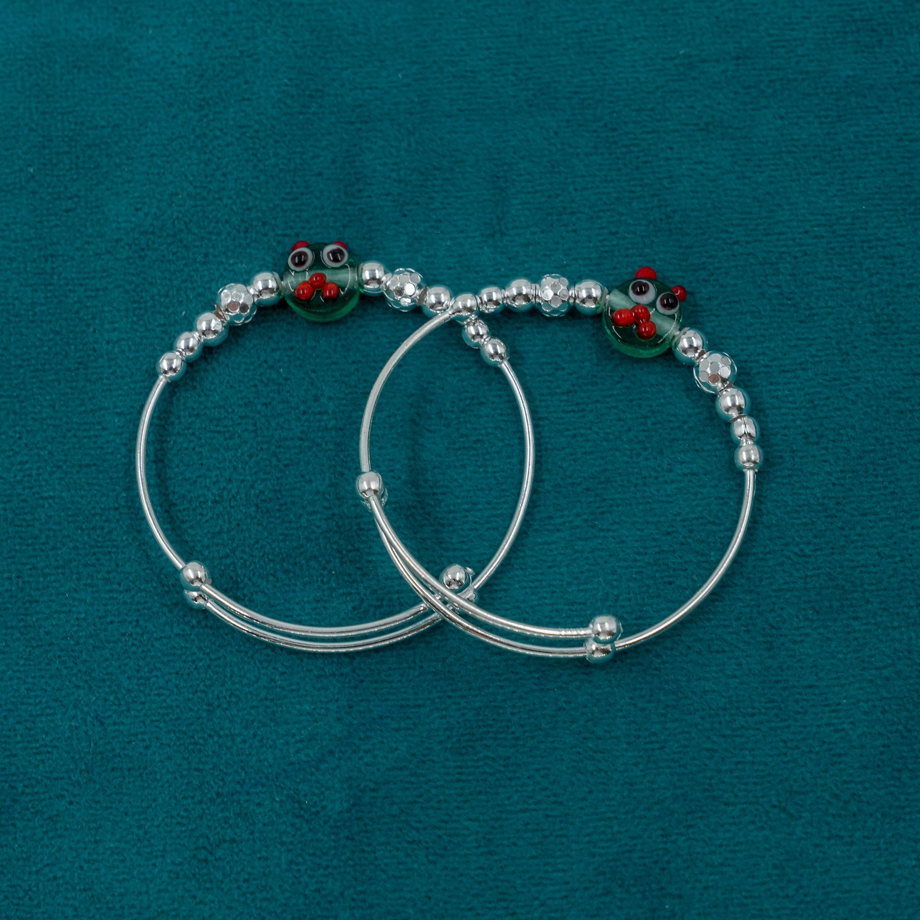 Ved Jewellers - Silver Frog Kada