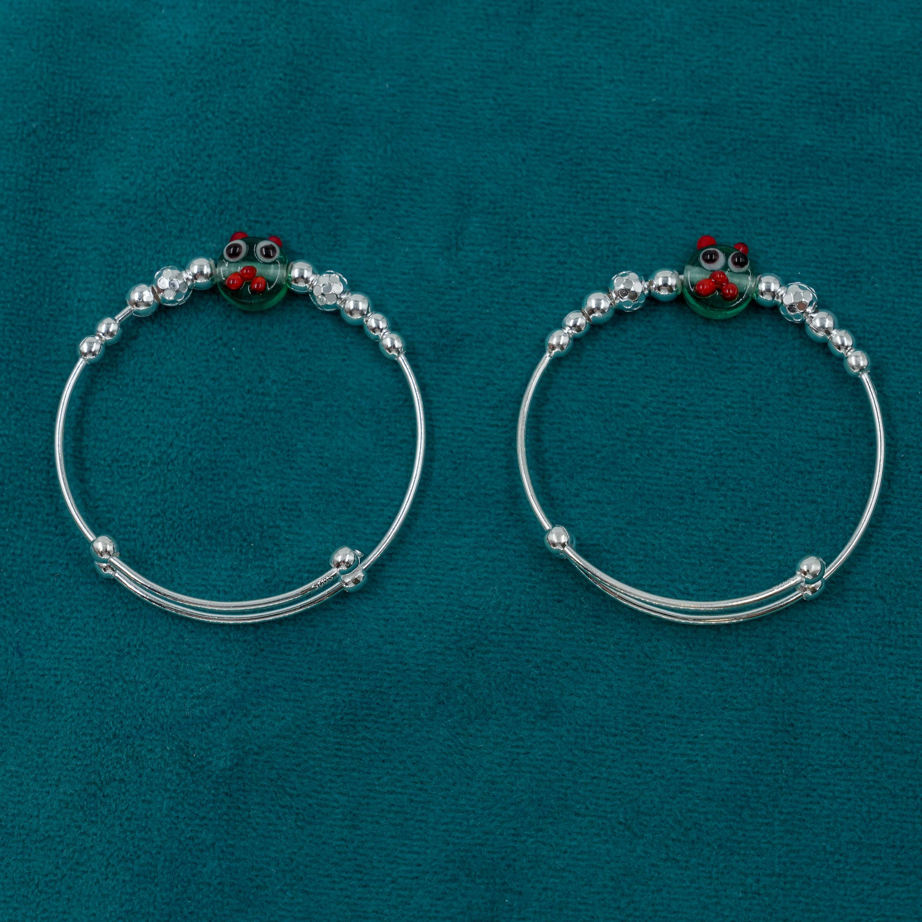 Ved Jewellers - Silver Frog Kada
