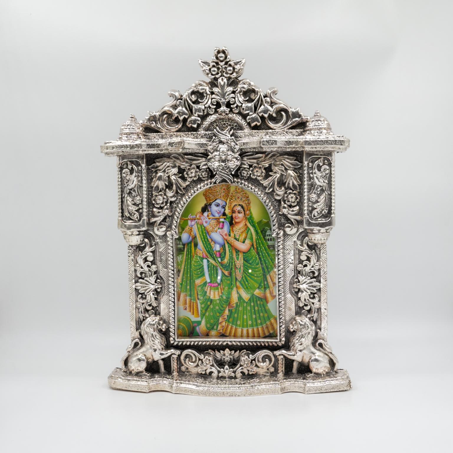 Ved Jewellers - Silver Radha Krishna Frame
