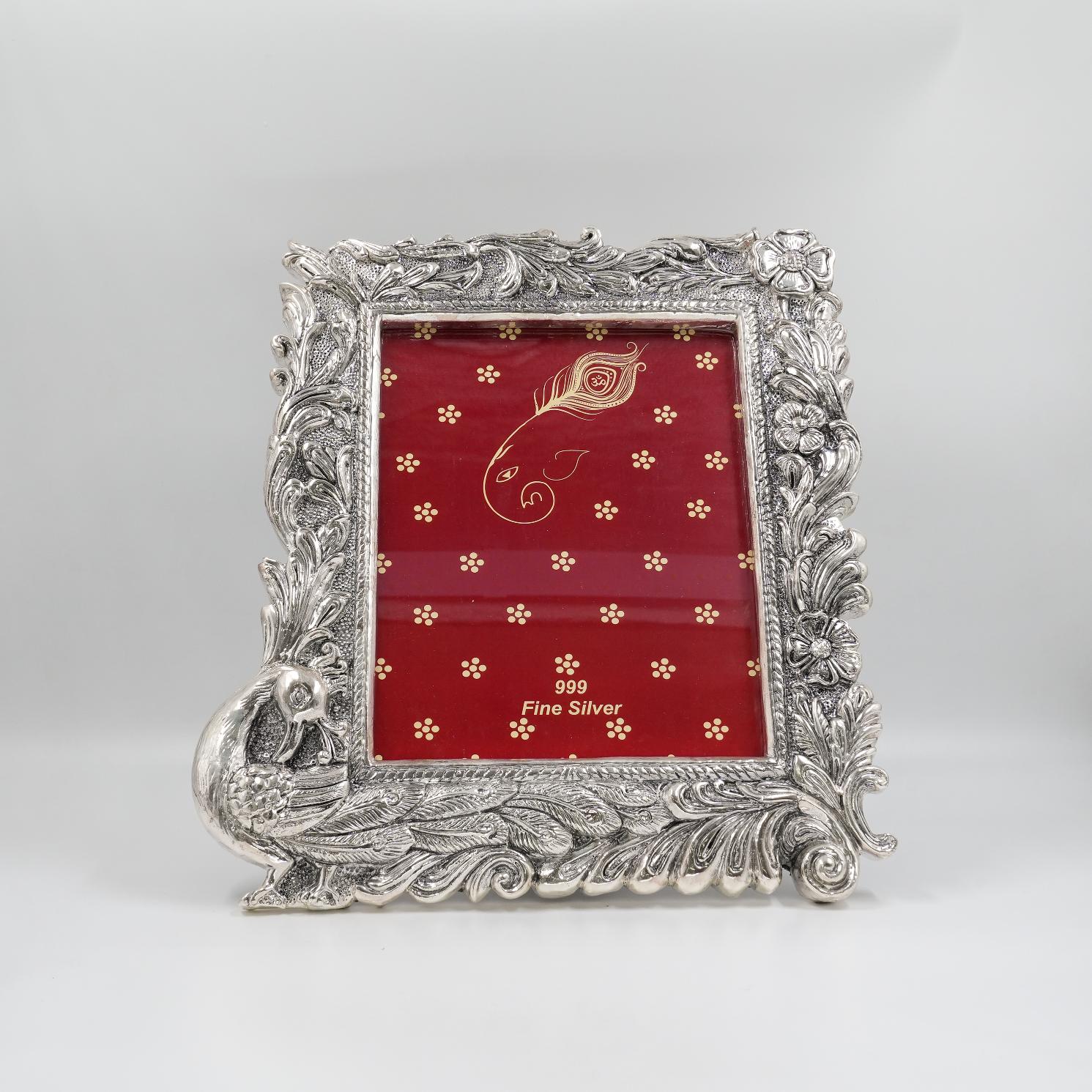 Ved Jewellers - Silver Peacock Frame