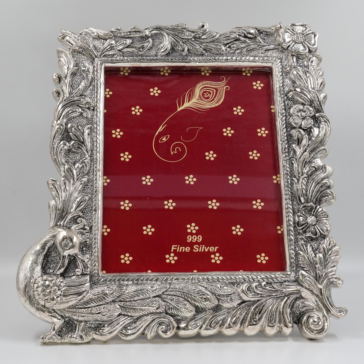 Ved Jewellers - Silver Peacock Frame