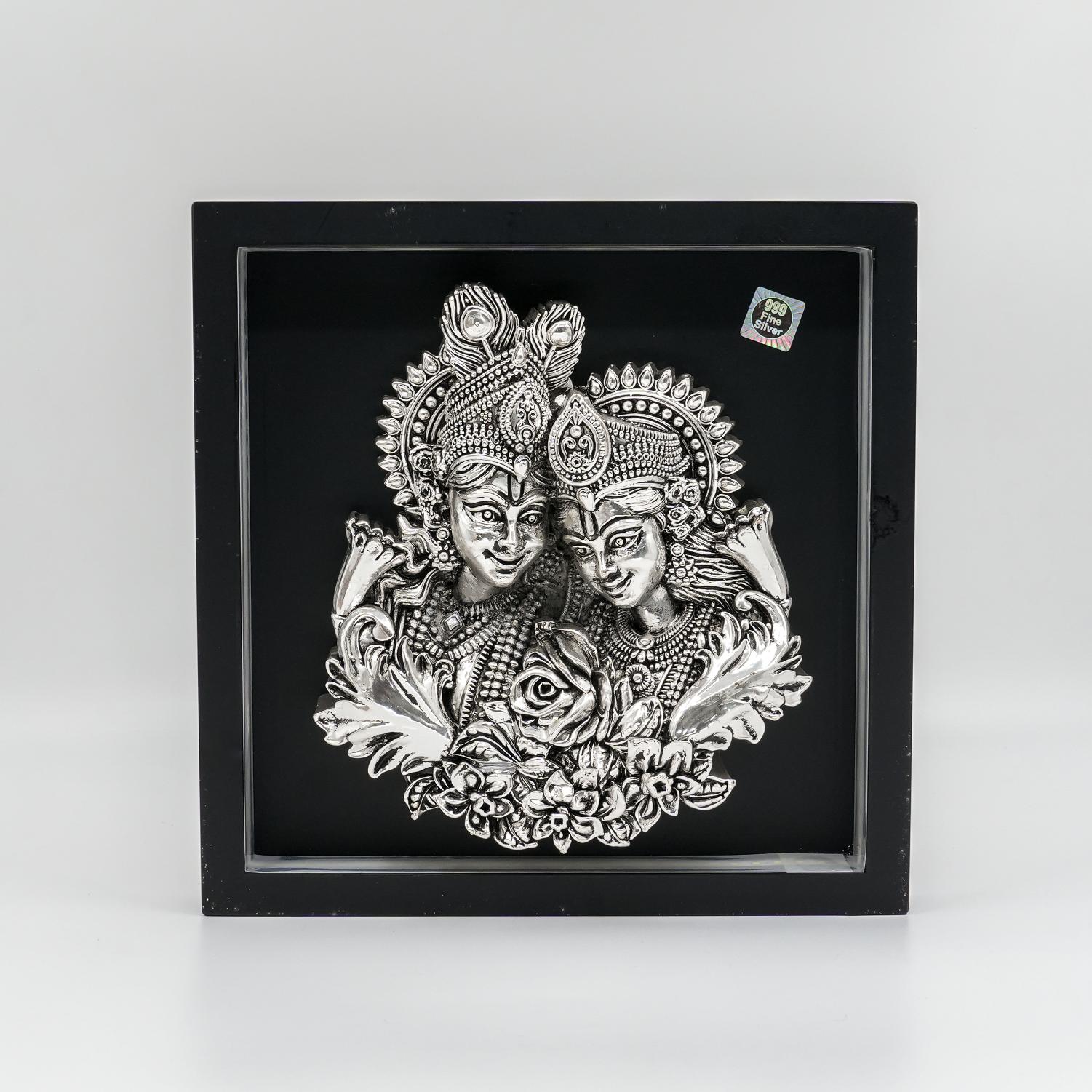 Ved Jewellers - Silver Radha Krishna Frame