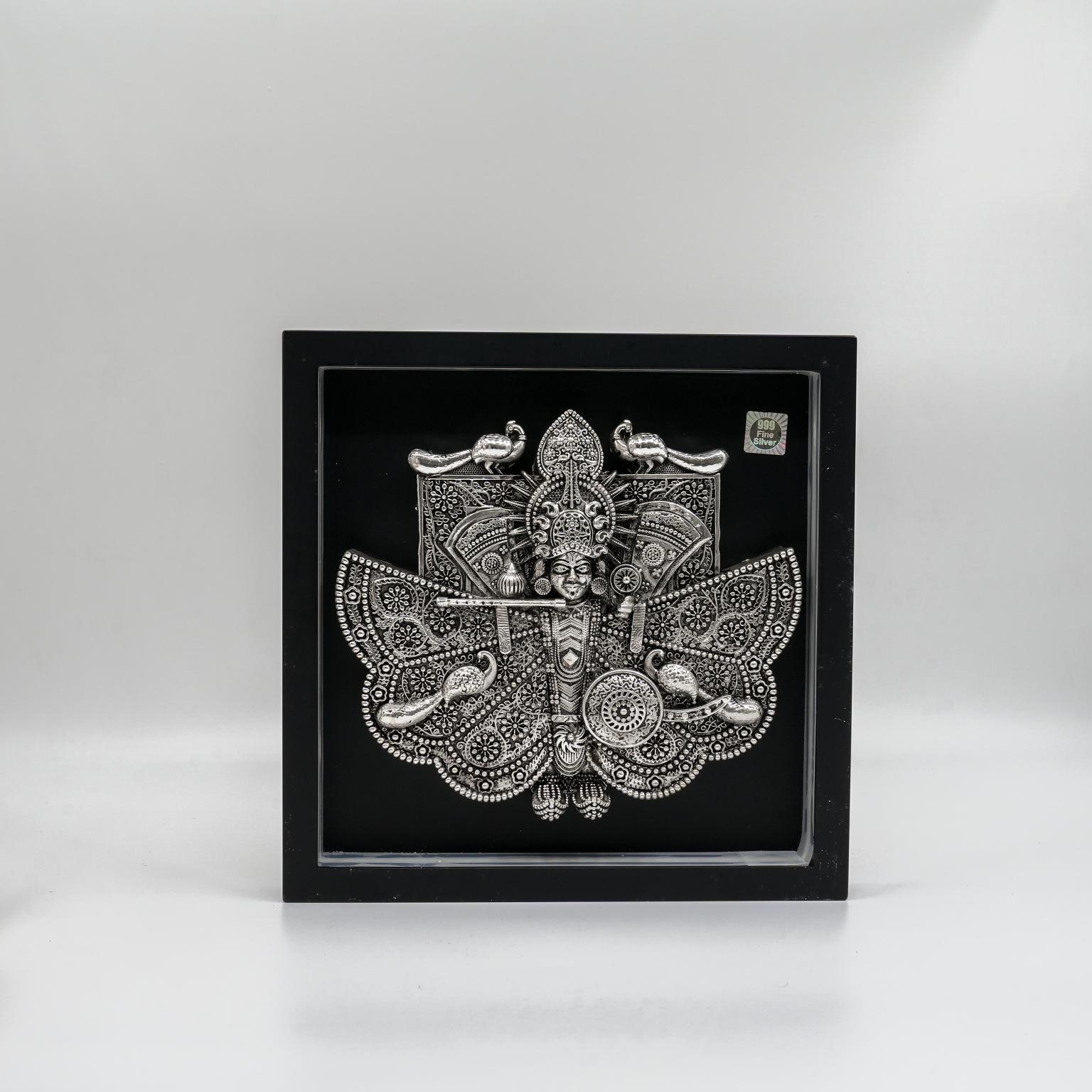 Ved Jewellers - Silver Krishna Idol Frame