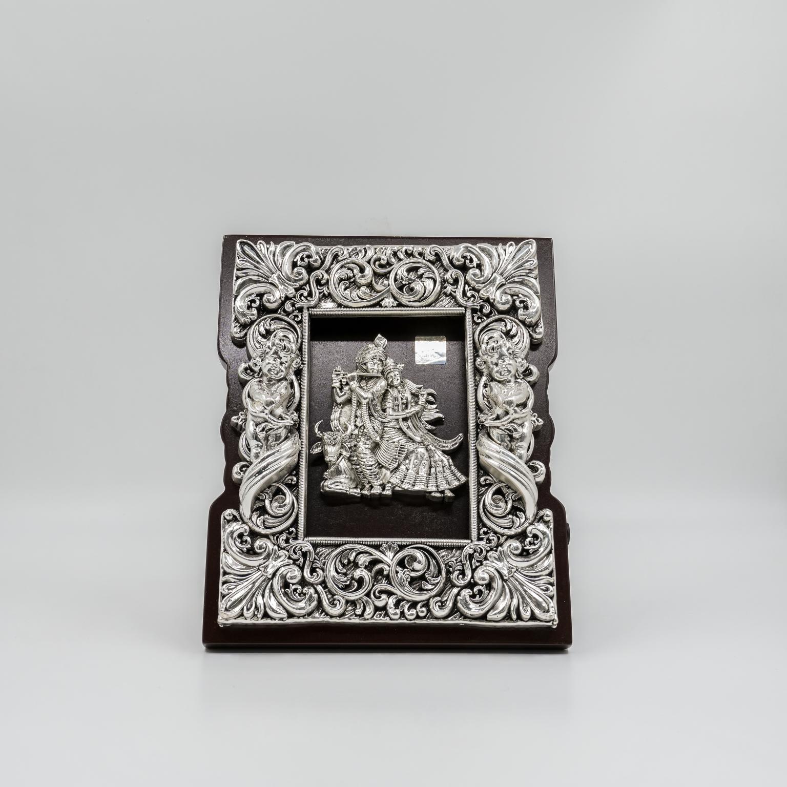 Ved Jewellers - Silver Radha Krishna Frame