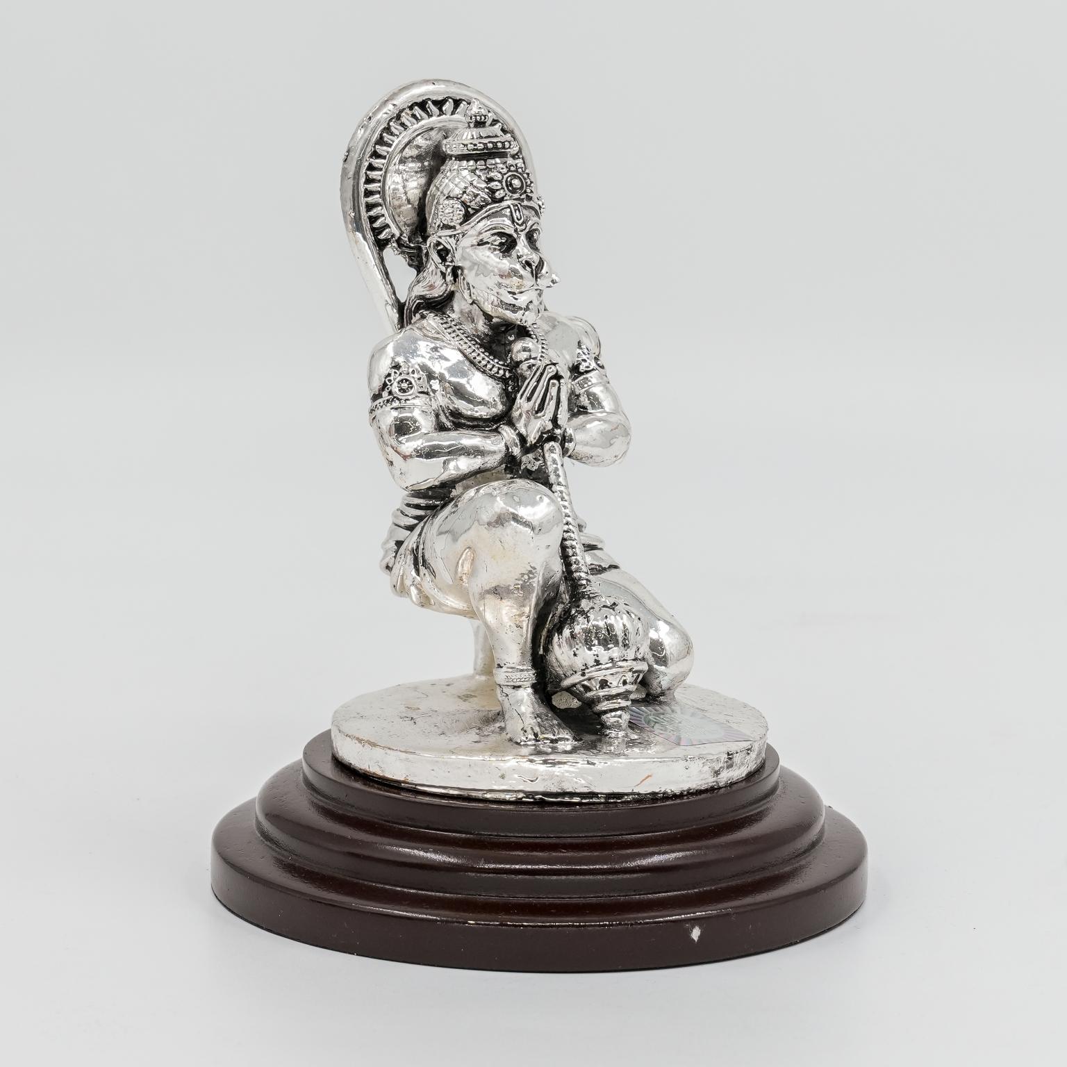 Ved Jewellers - Silver Hanuman Idol
