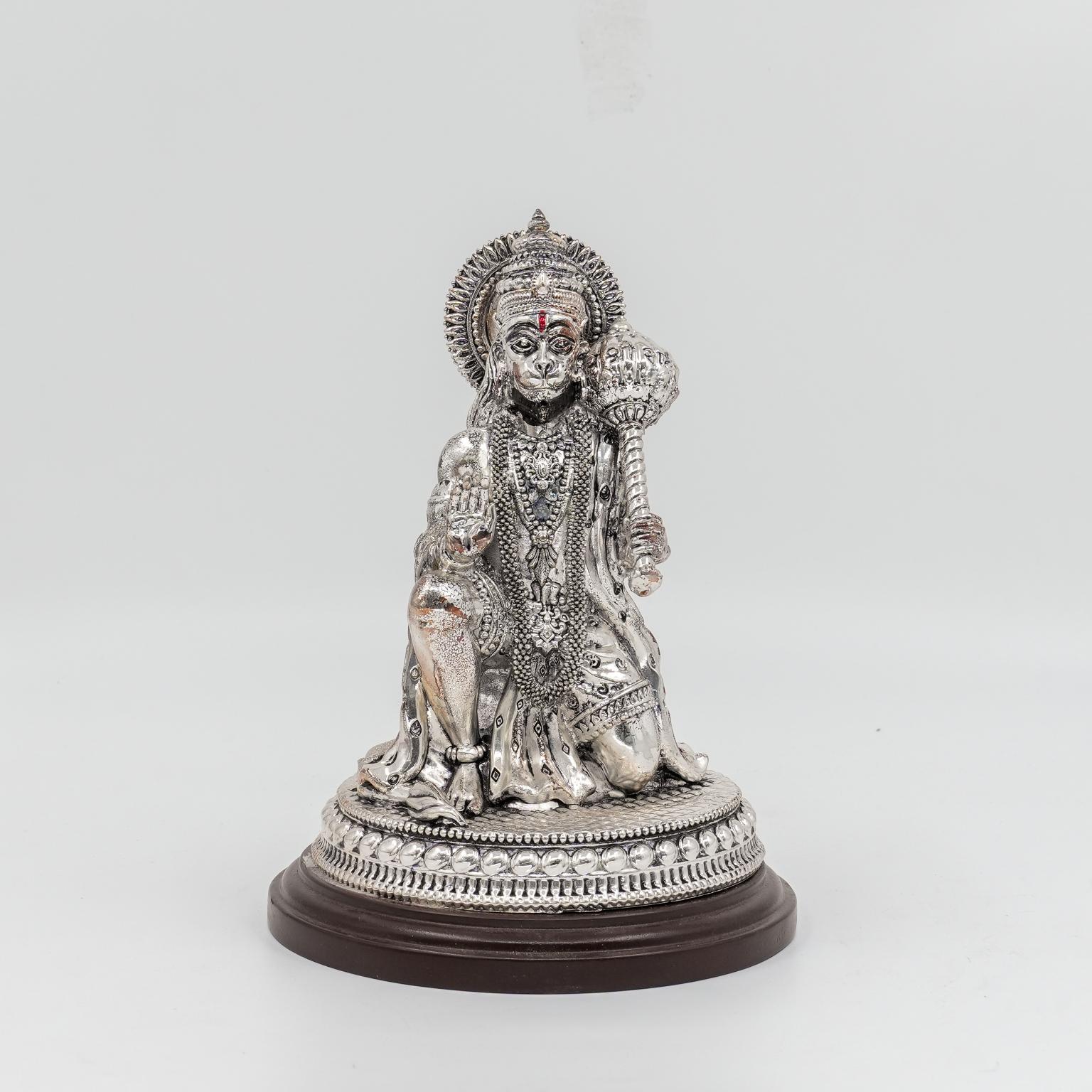 Ved Jewellers - Silver Hanuman Idol