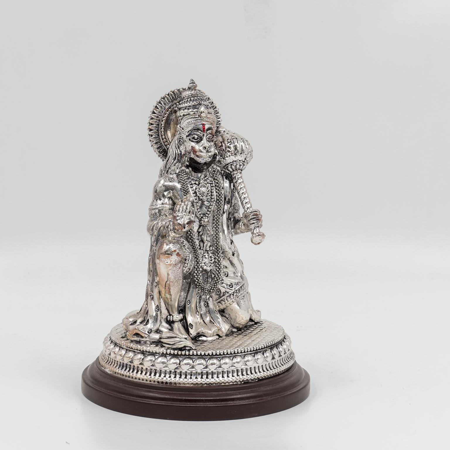 Ved Jewellers - Silver Hanuman Idol