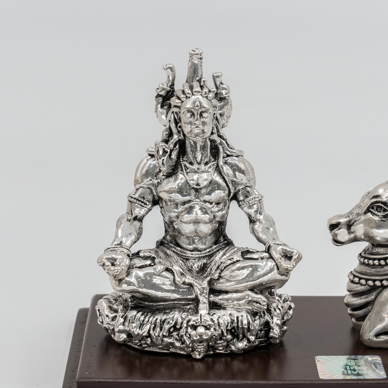 Ved Jewellers - Silver Shiva Idol