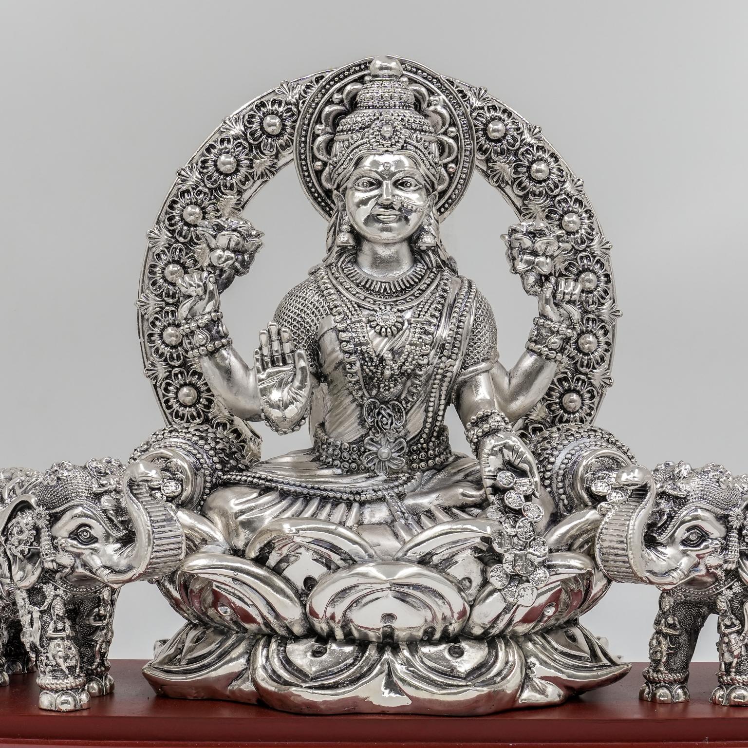 Ved Jewellers - Silver Goddess Idol