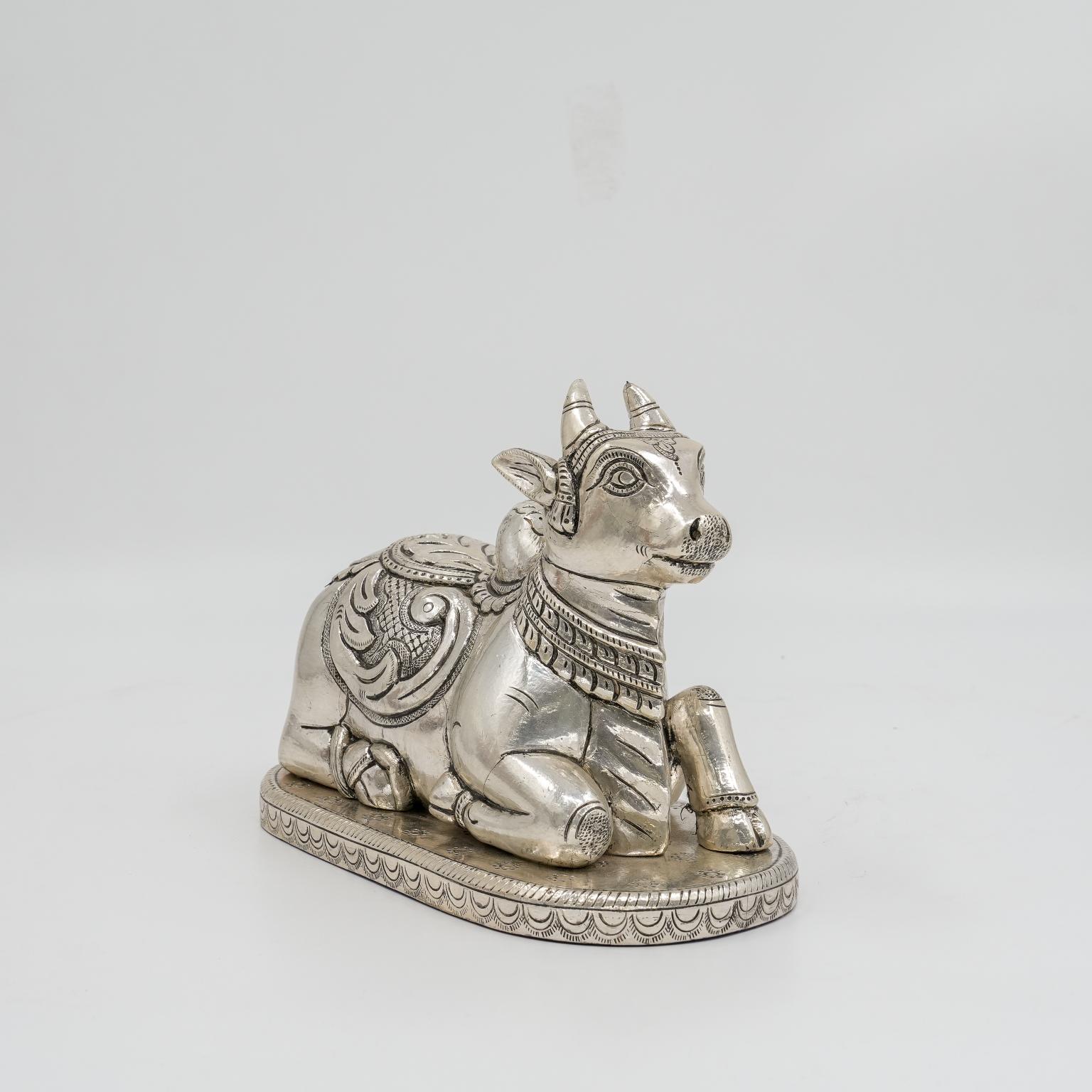 Ved Jewellers - Silver Cow Idol