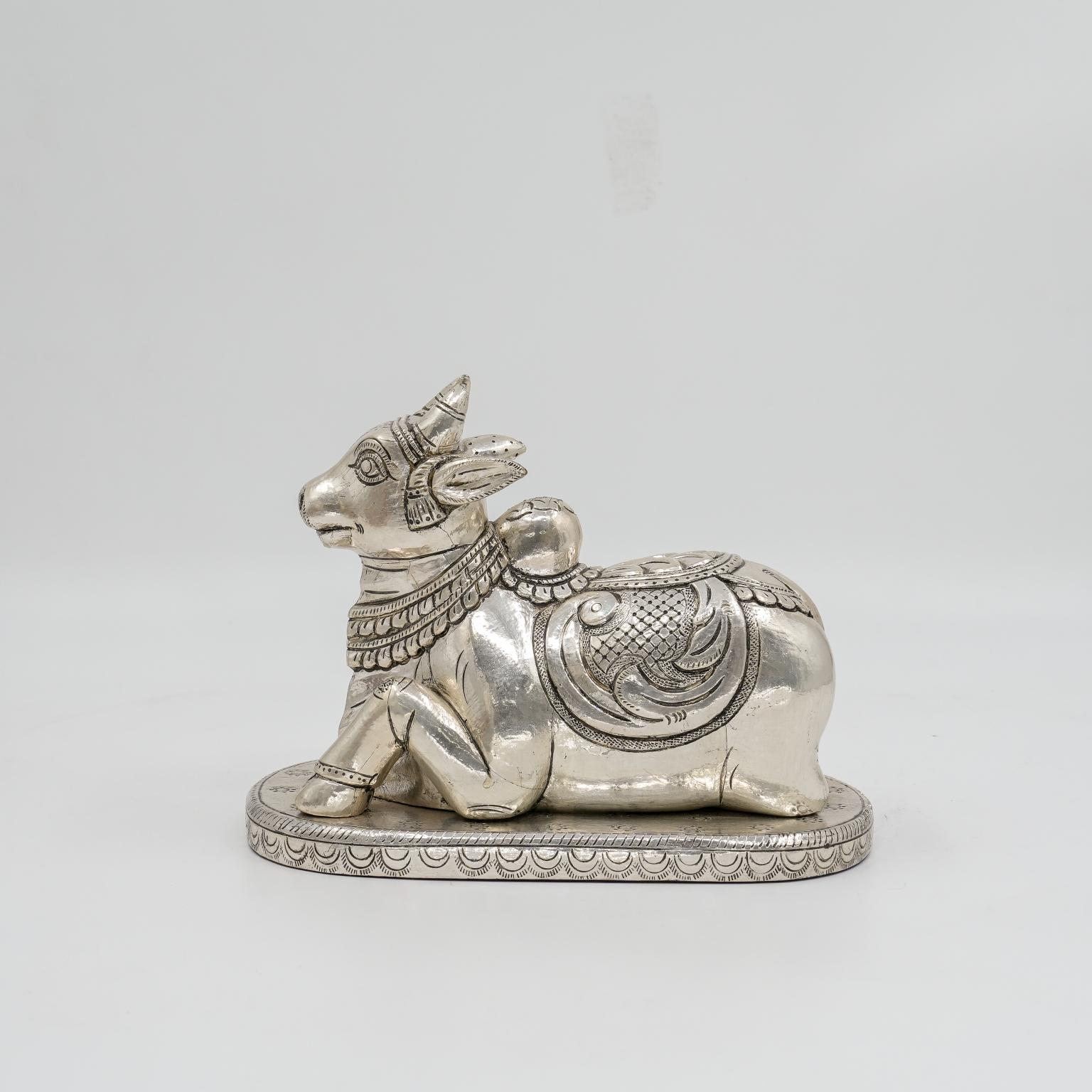 Ved Jewellers - Silver Cow Idol