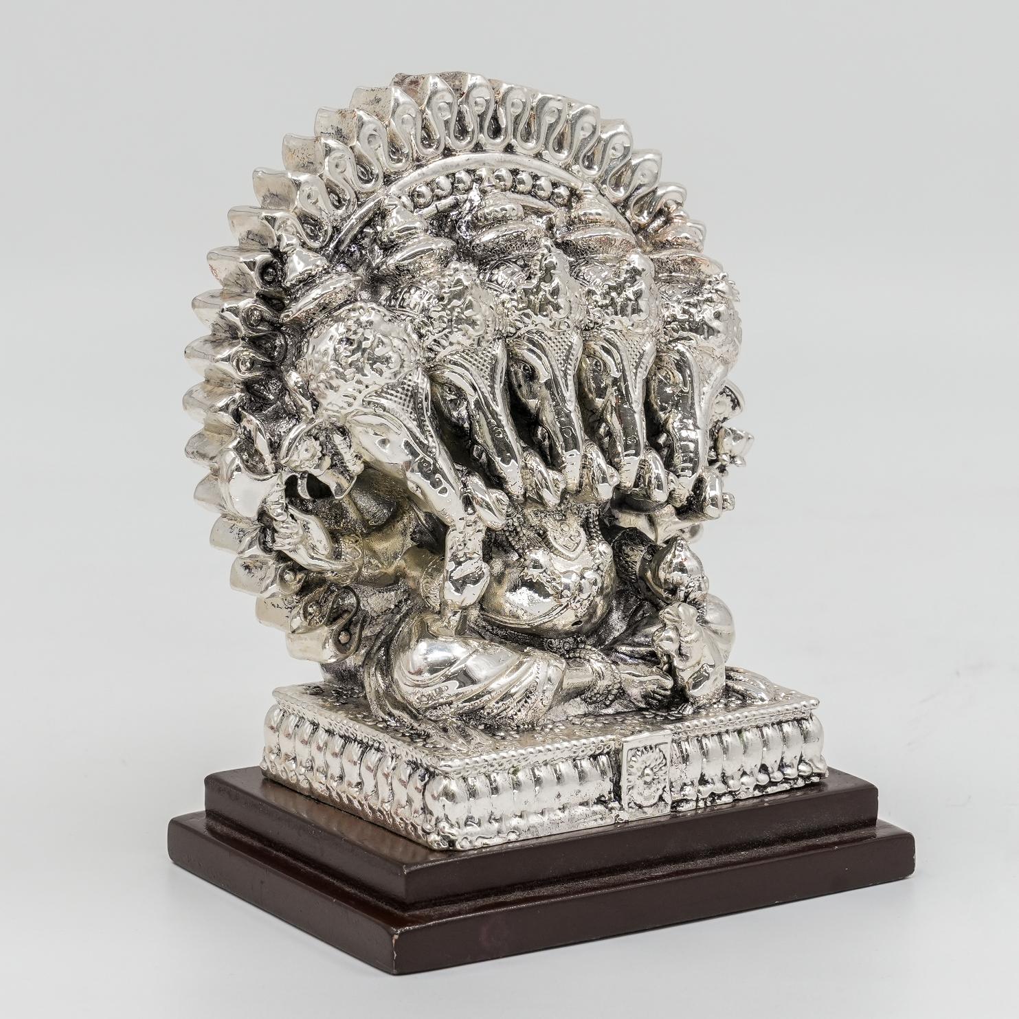 Ved Jewellers - Silver Ganesha Idol