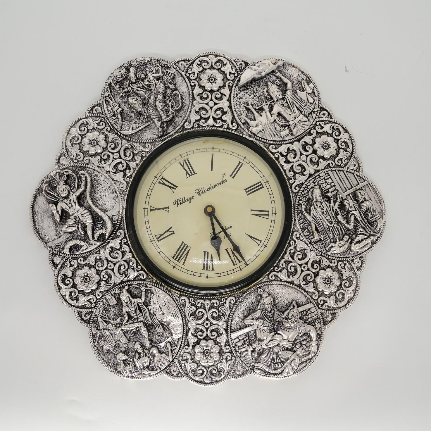 Ved Jewellers - Silver Ornate Clock