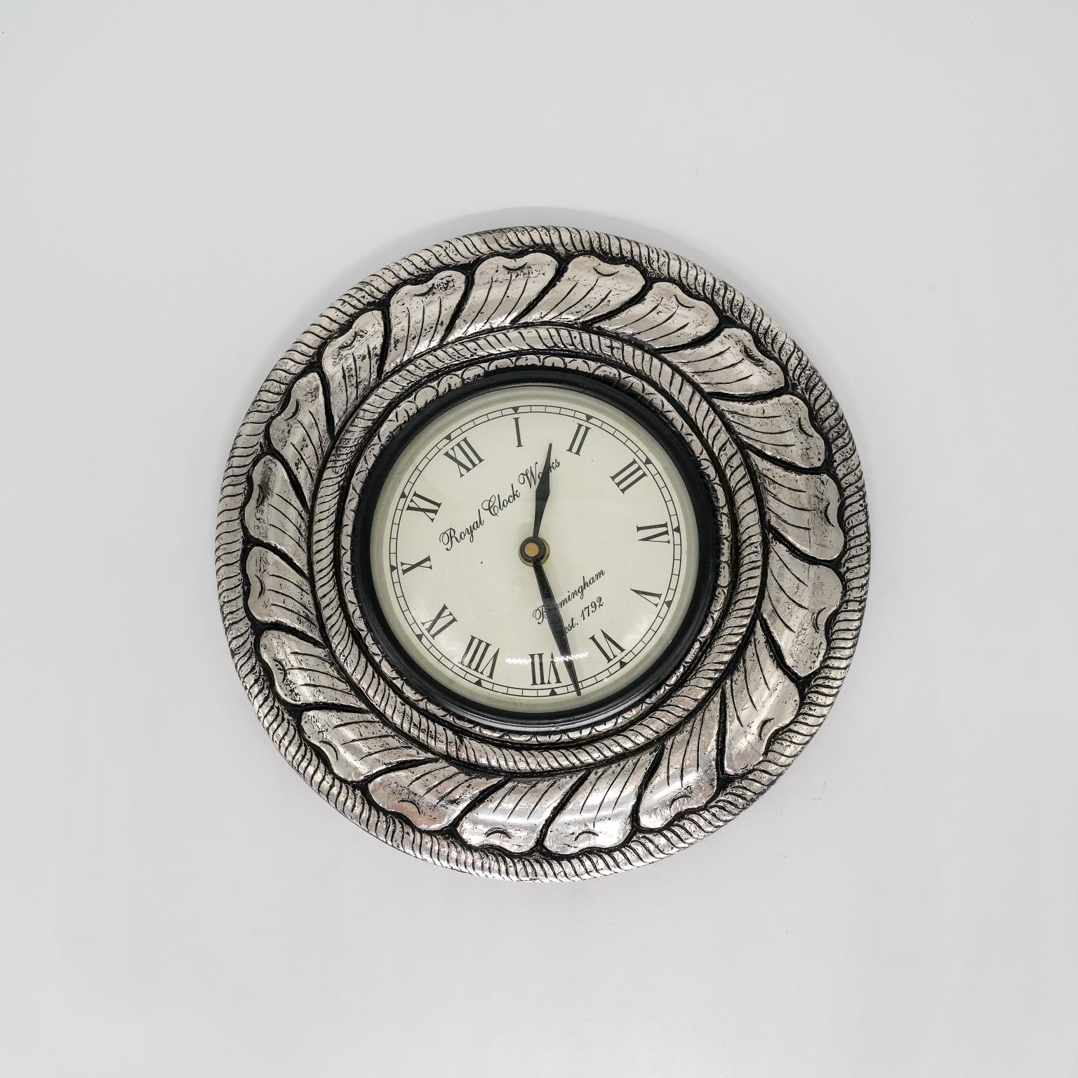 Ved Jewellers - Silver Ornate Clock