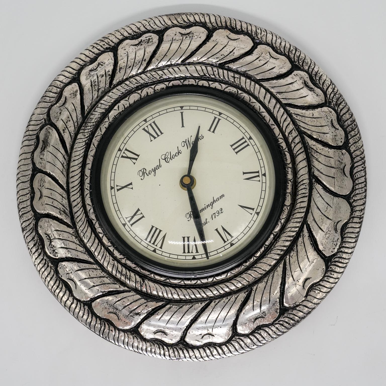 Ved Jewellers - Silver Ornate Clock