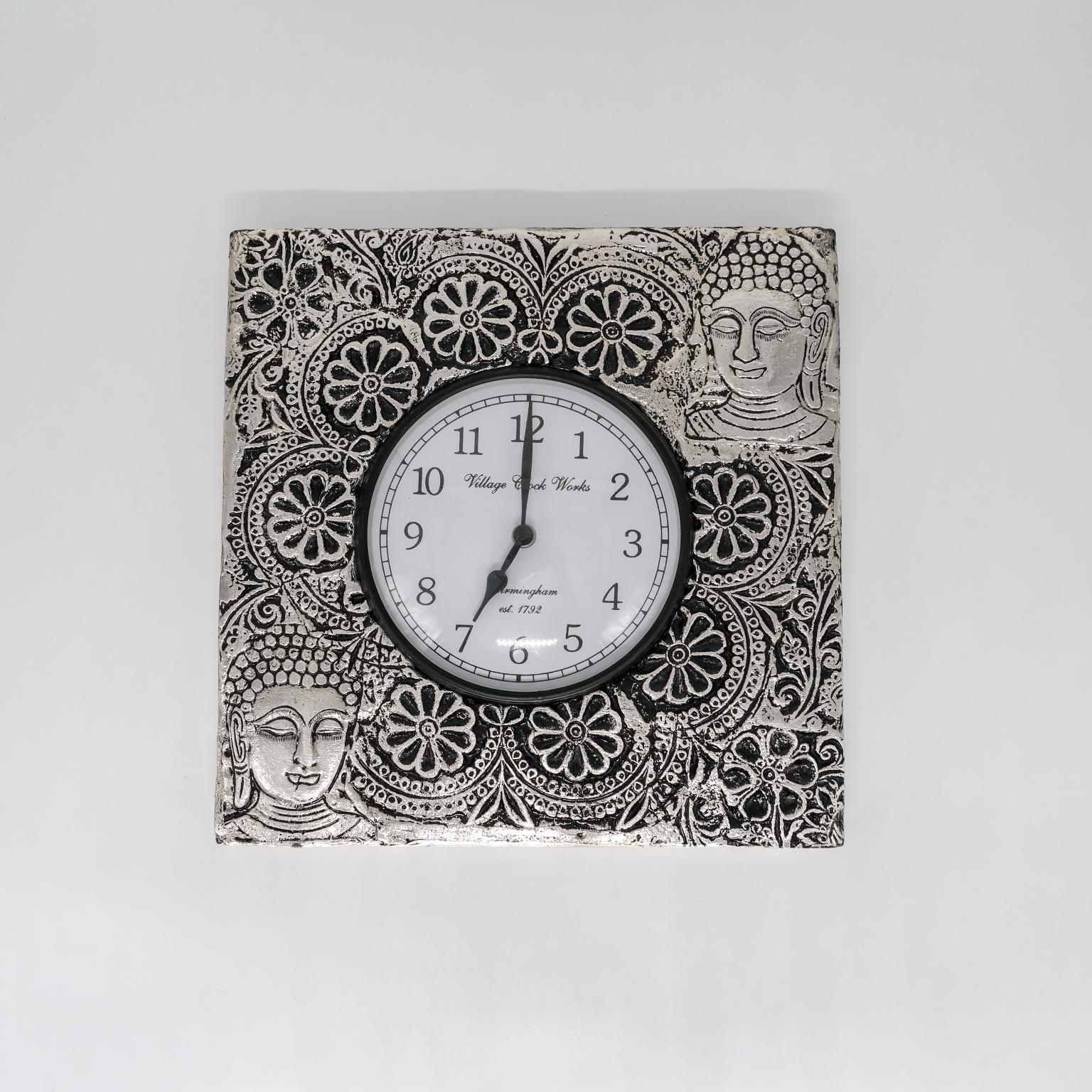 Ved Jewellers - Silver Buddha Clock