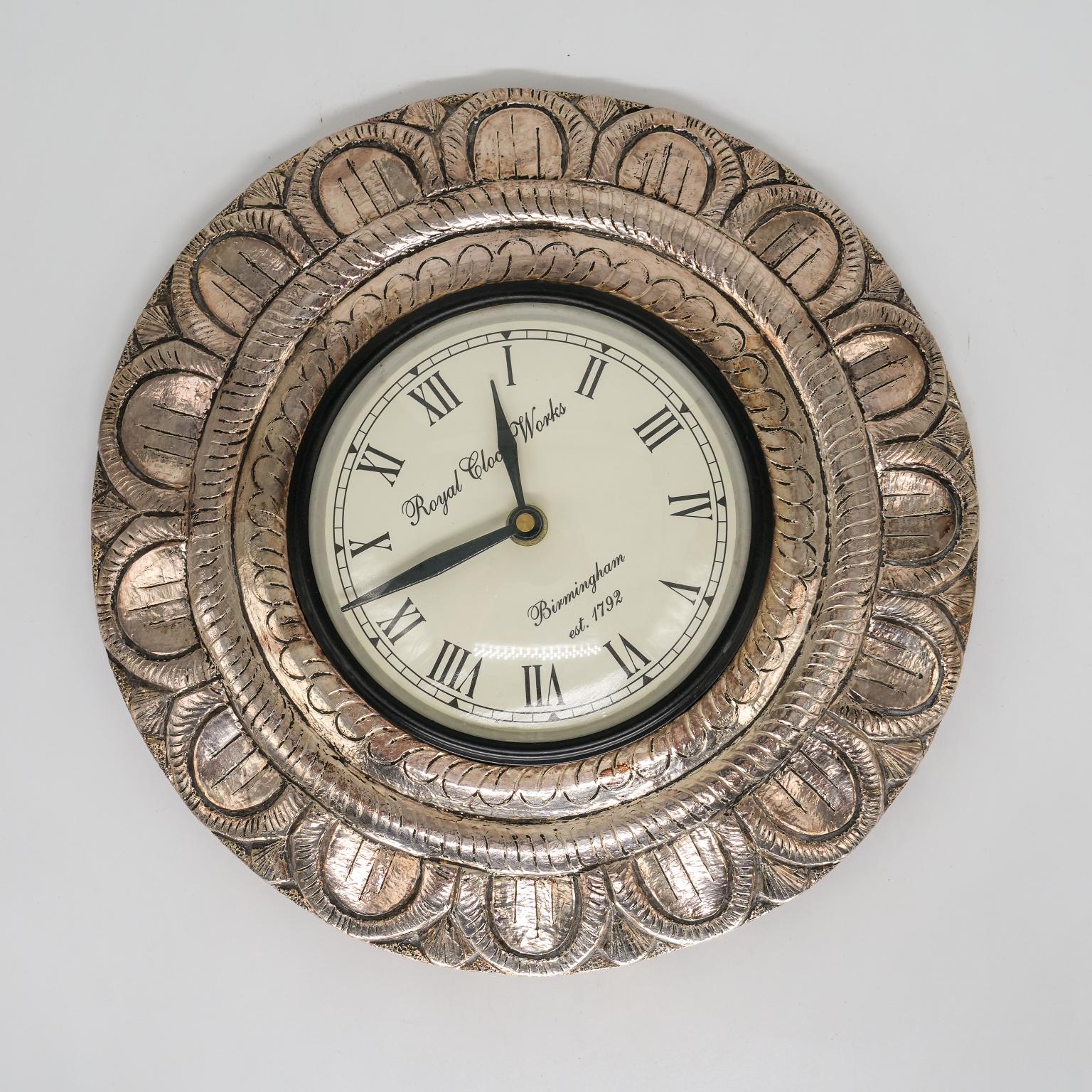 Ved Jewellers - Silver Ornate Clock