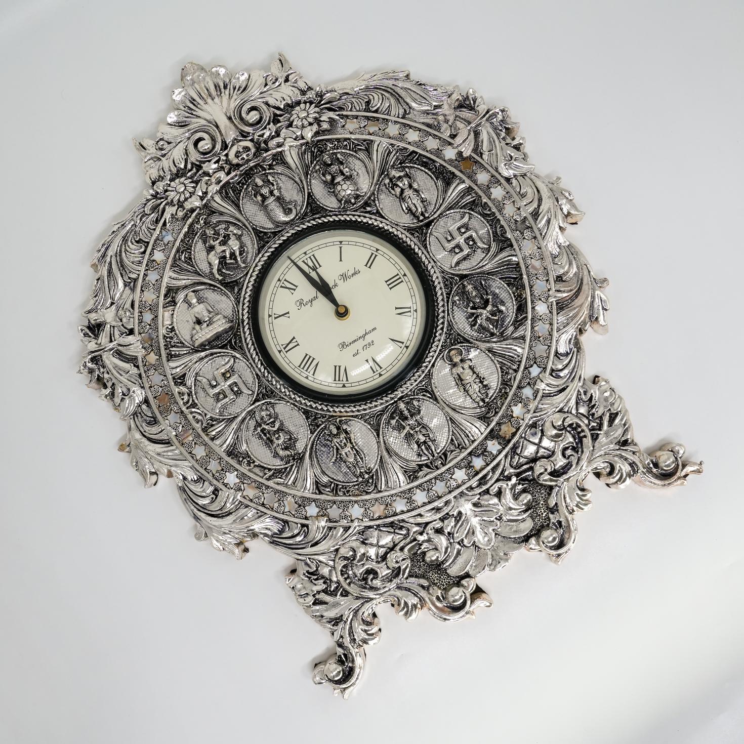 Ved Jewellers - Silver Royal Clock