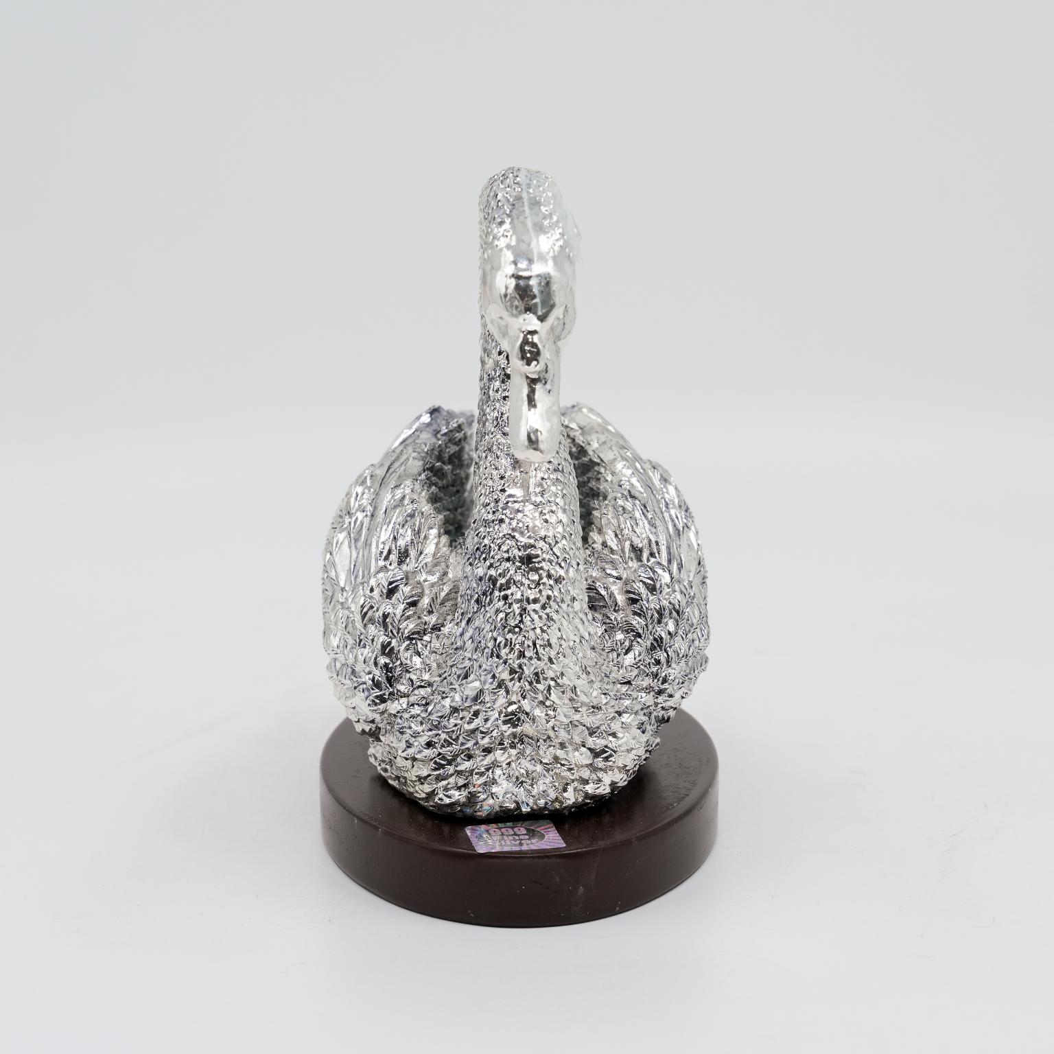 Ved Jewellers - Silver Swan Showpiece