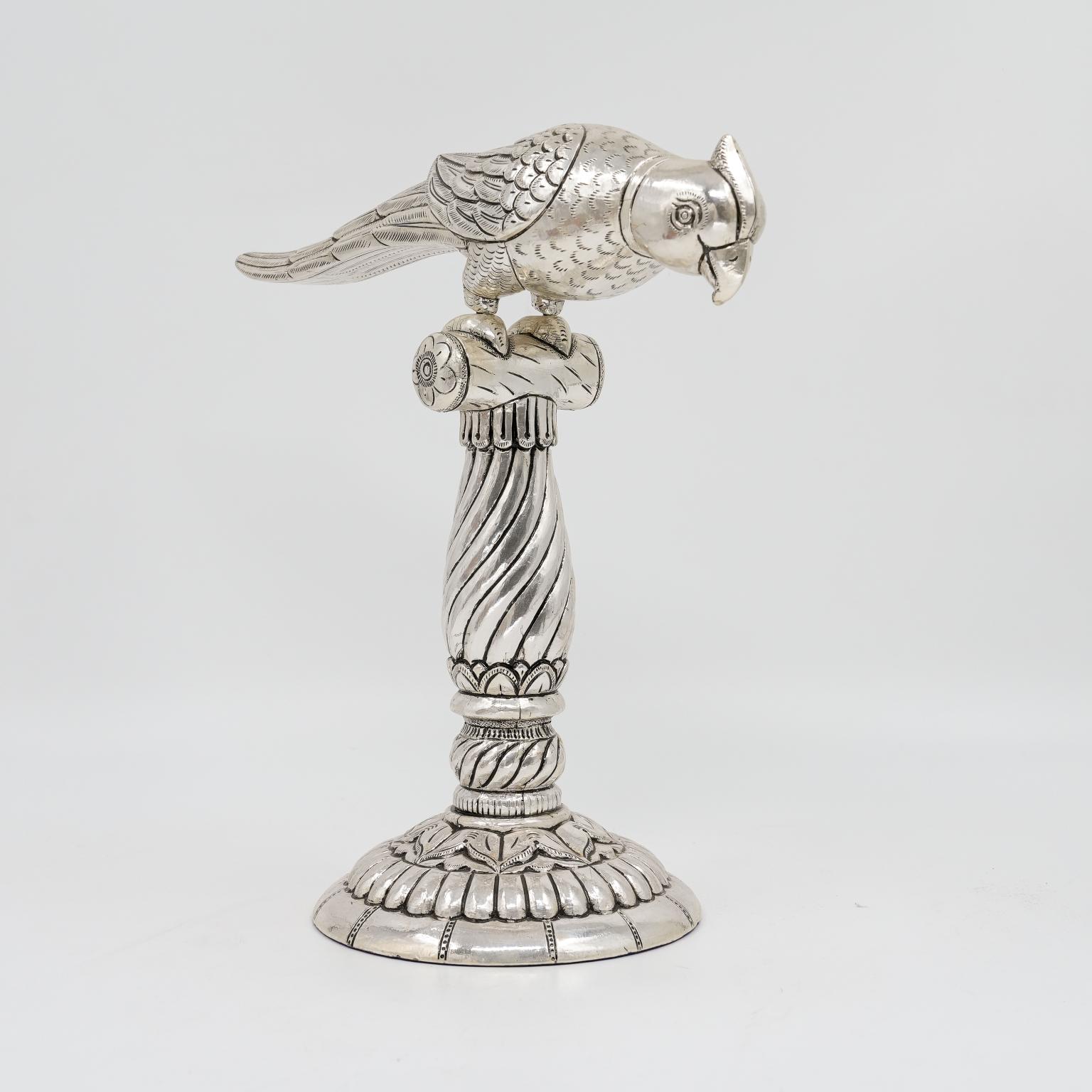Ved Jewellers - Silver Bird Showpiece