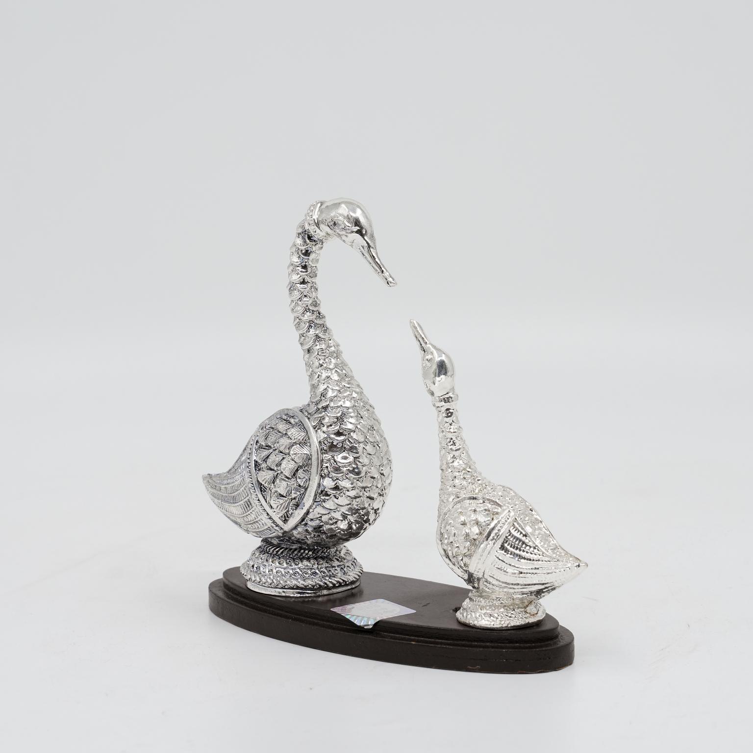 Ved Jewellers - Silver Swan Showpiece