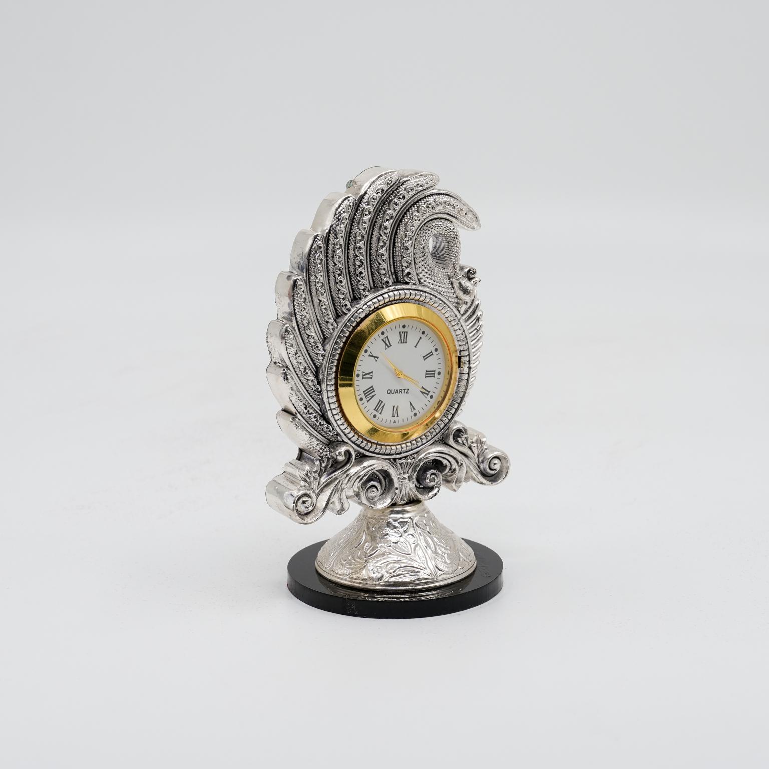Ved Jewellers - Silver Peacock Showpiece
