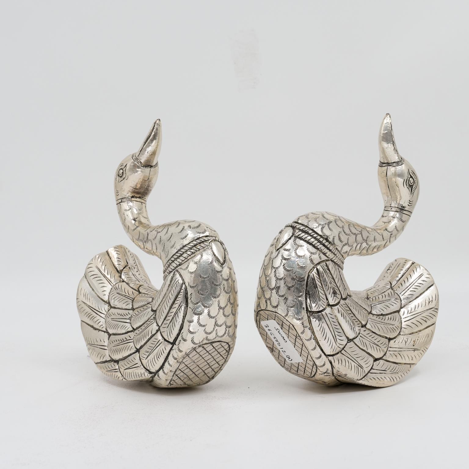 Ved Jewellers - Silver Swan Showpiece