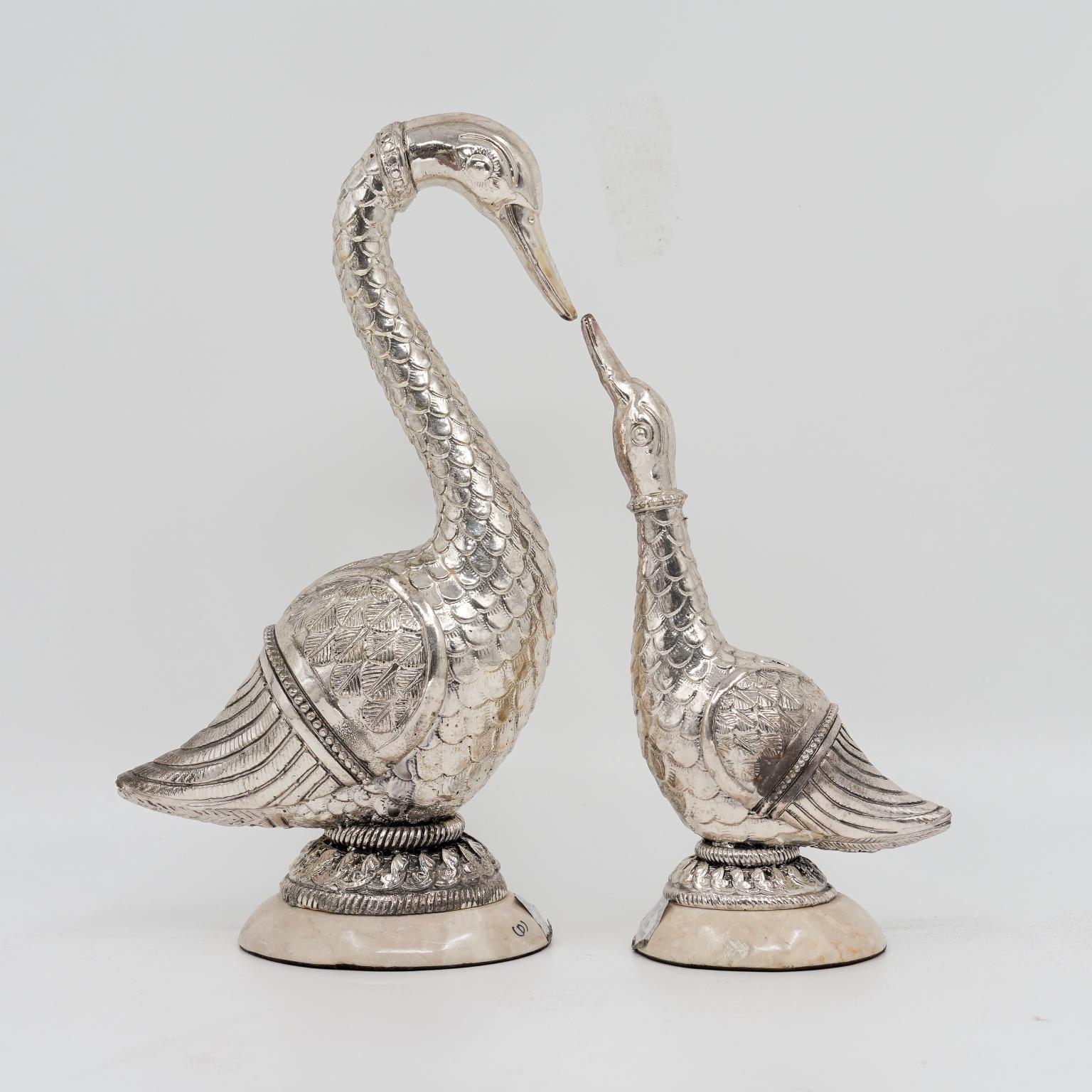 Ved Jewellers - Silver Swan Showpiece