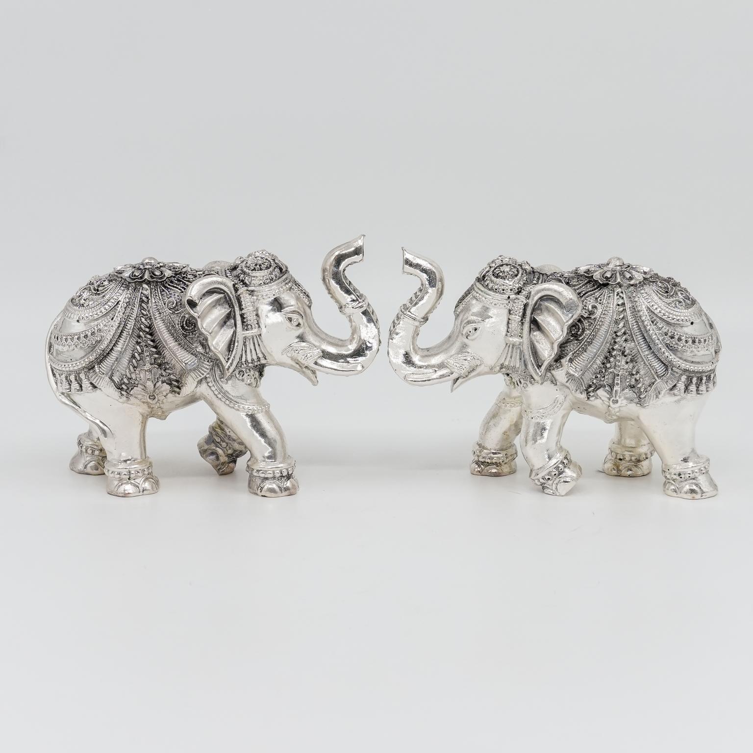 Ved Jewellers - Silver Elephant Showpiece