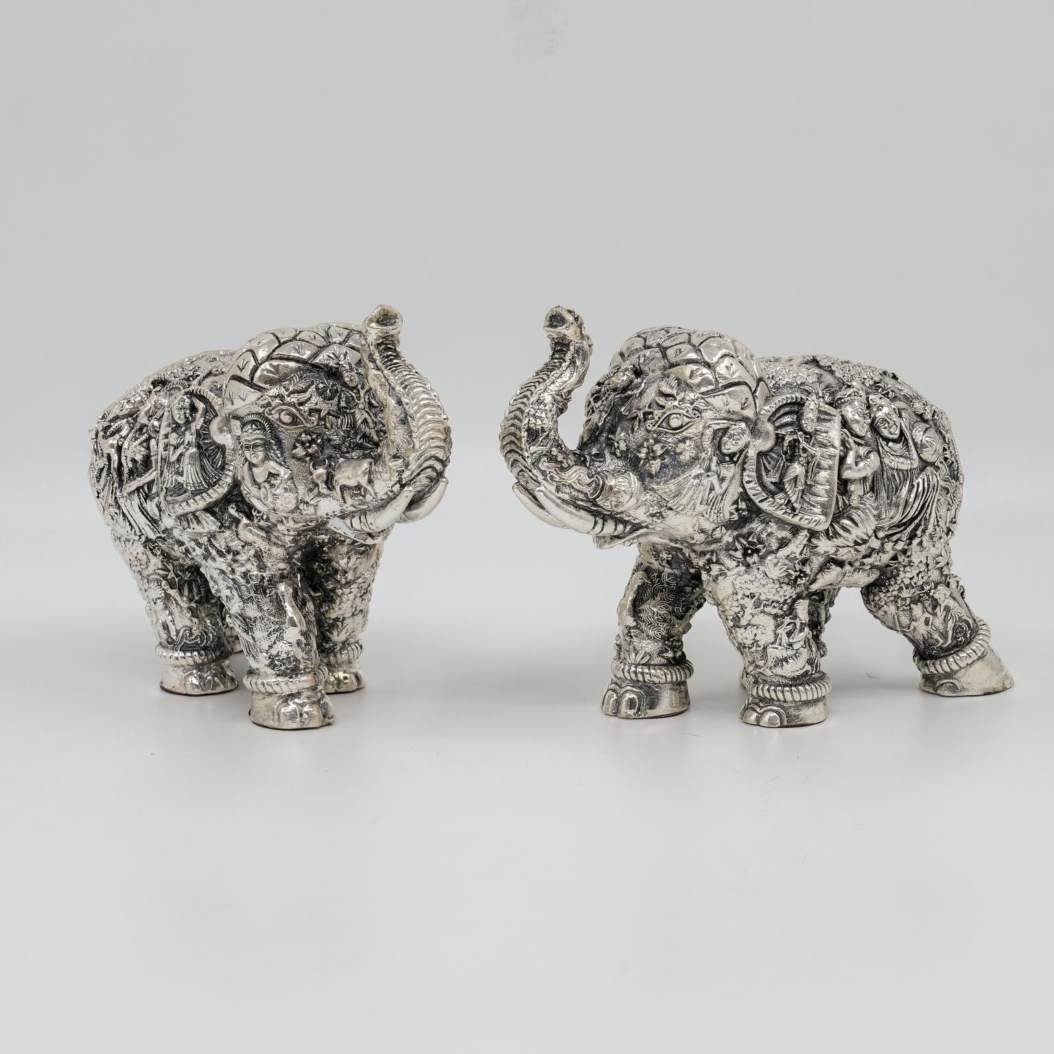 Silver Elephant Showpiece