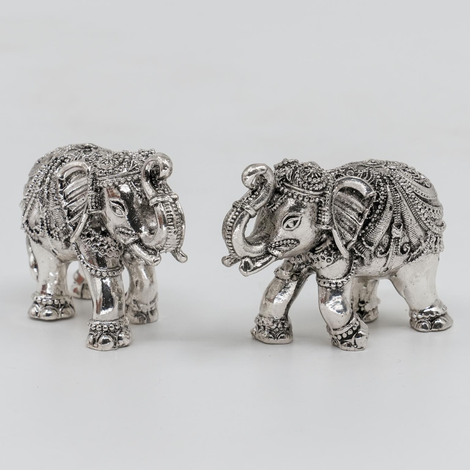 Silver Elephant Showpiece