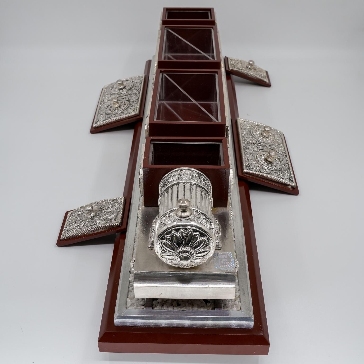 Ved Jewellers - Silver Train Showpiece