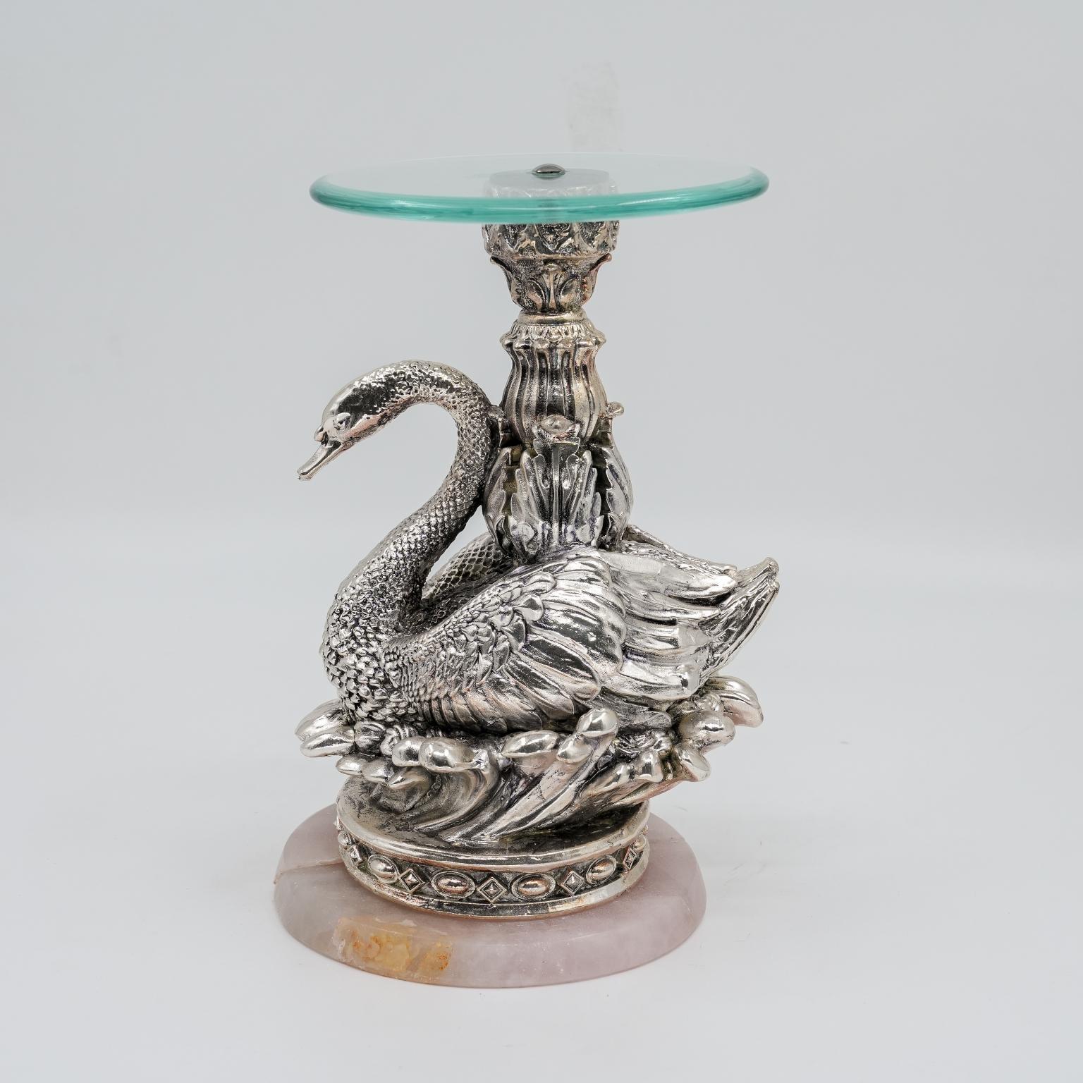 Ved Jewellers - Silver Swan Showpiece
