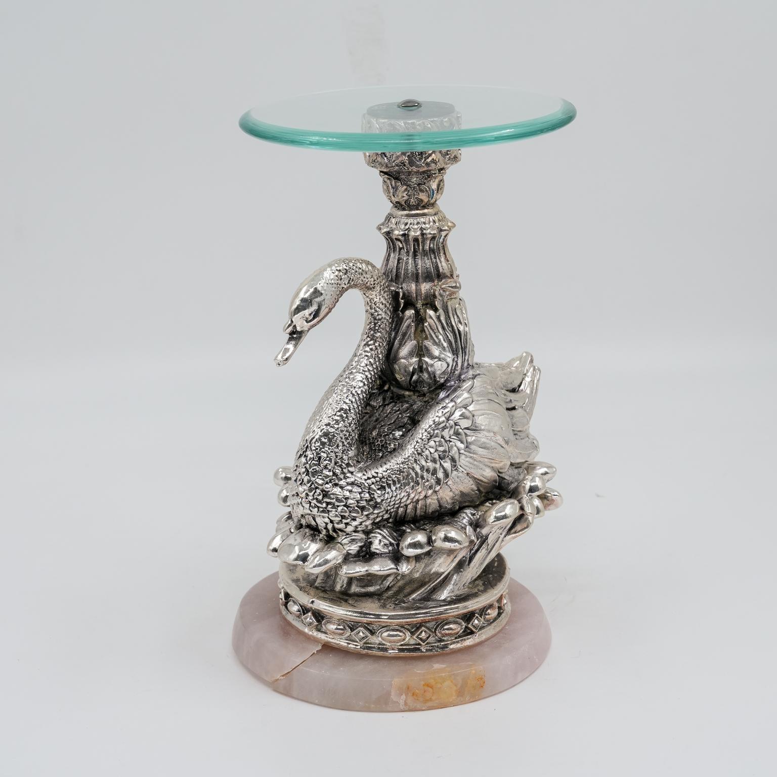 Ved Jewellers - Silver Swan Showpiece
