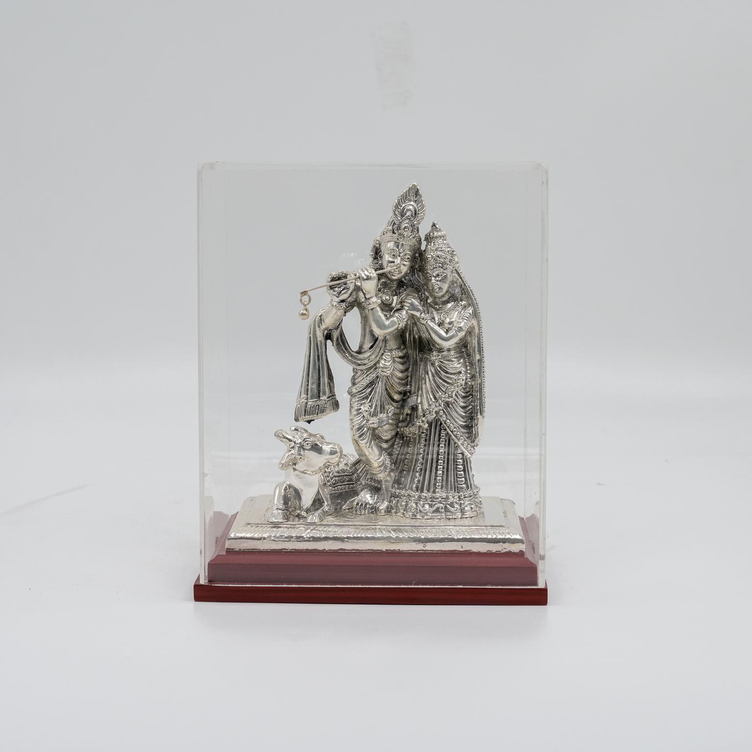 Ved Jewellers - Silver Krishna Idol