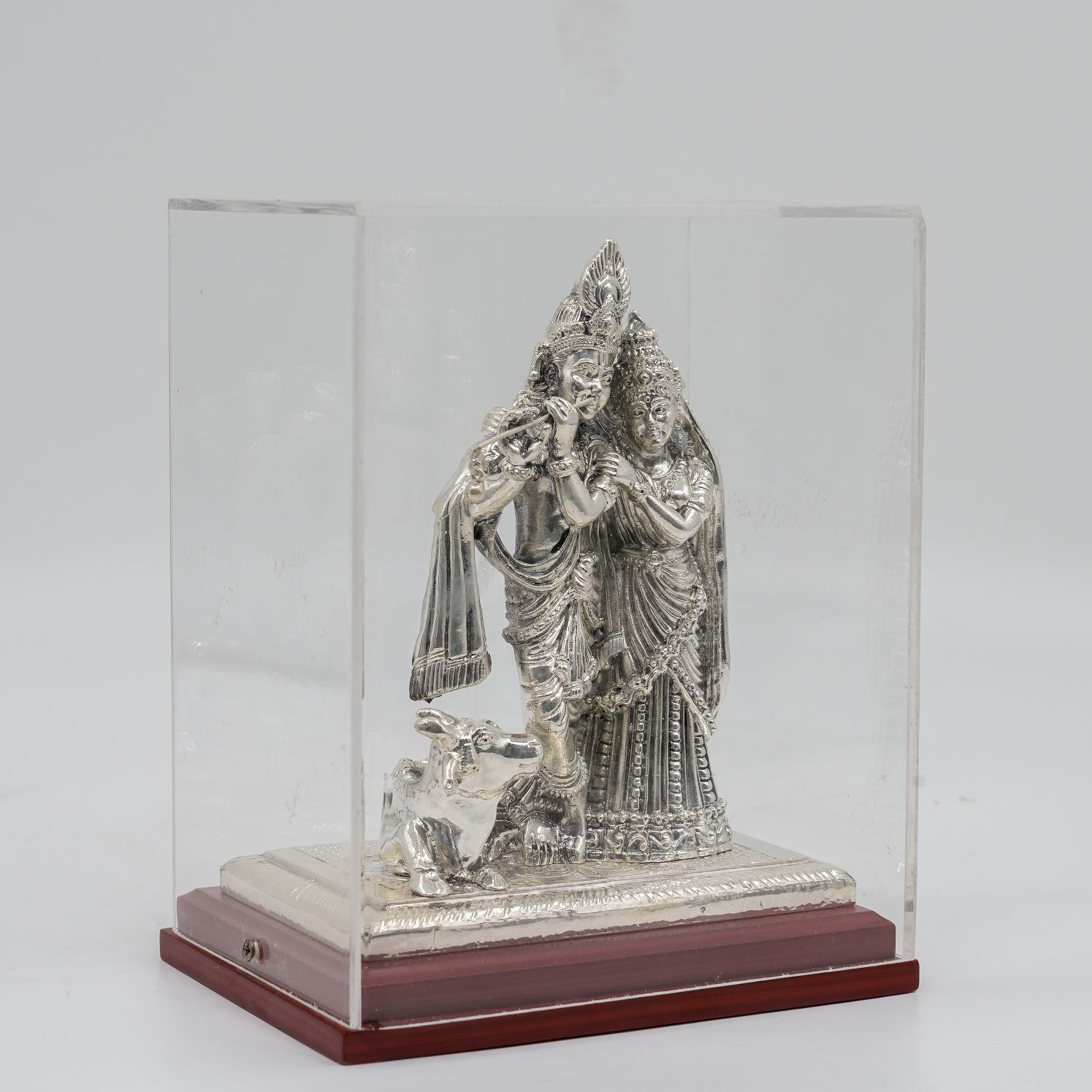 Silver Krishna Idol