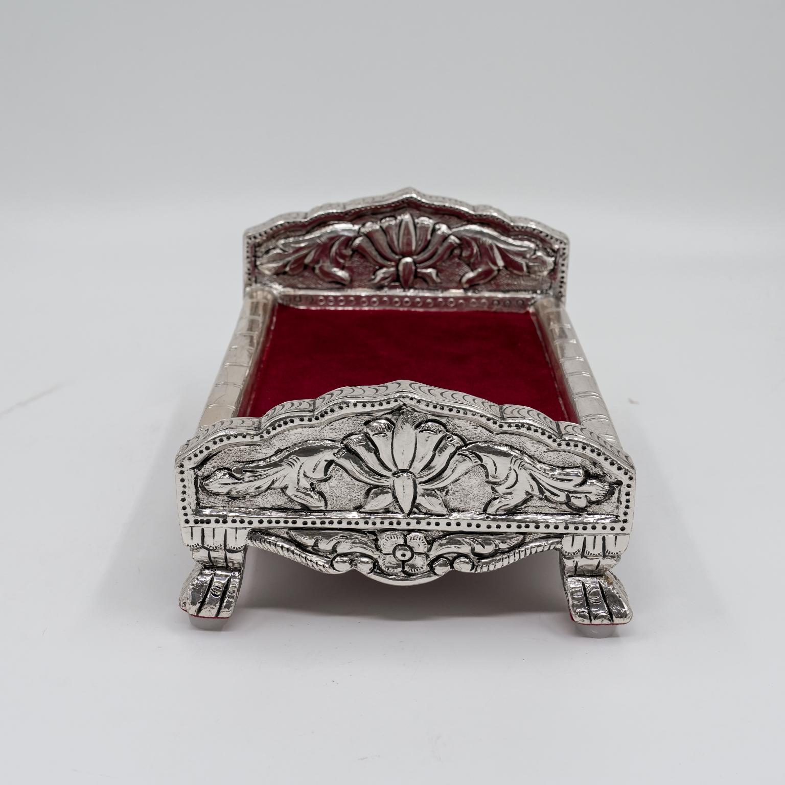 Silver Krishna Bed
