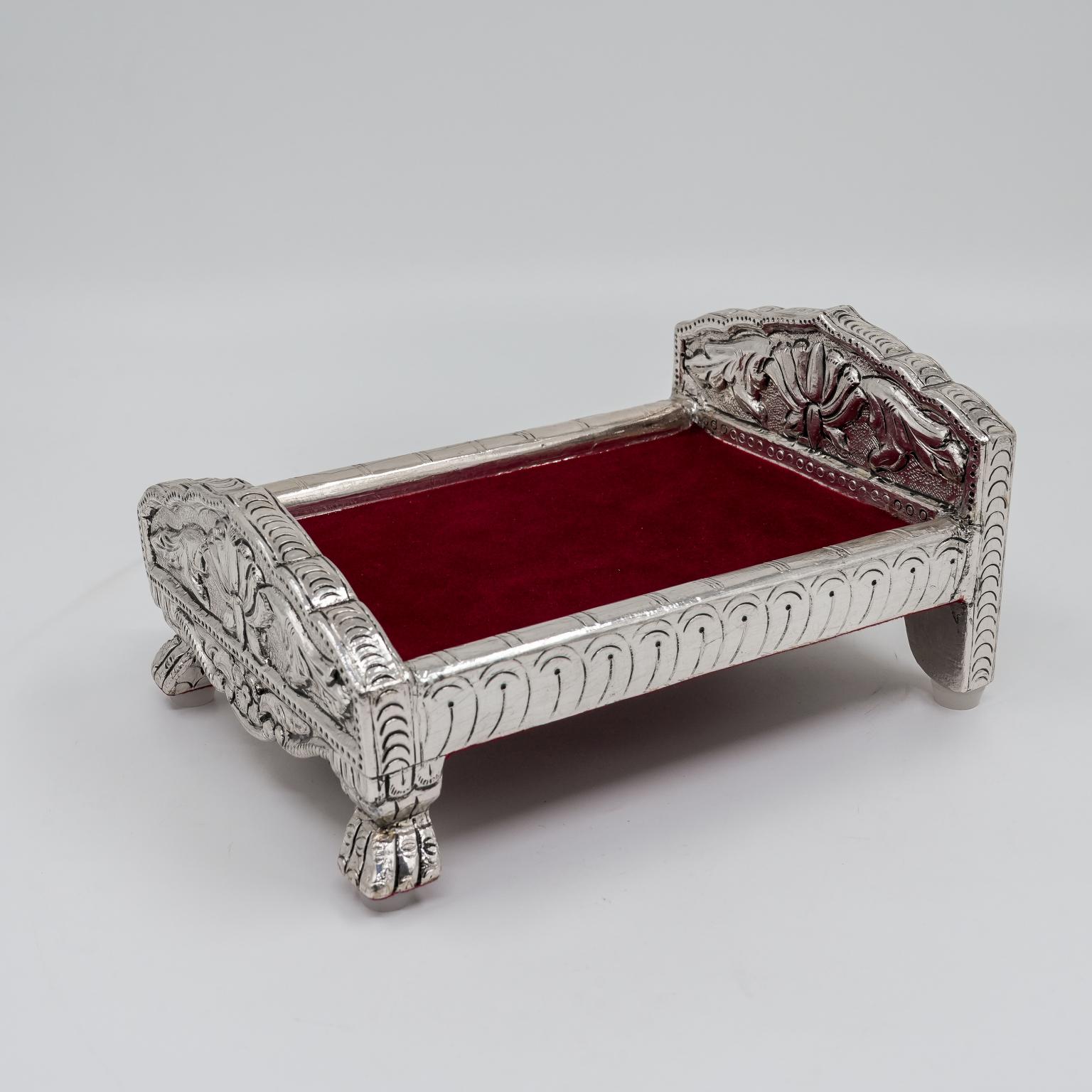 Silver Krishna Bed