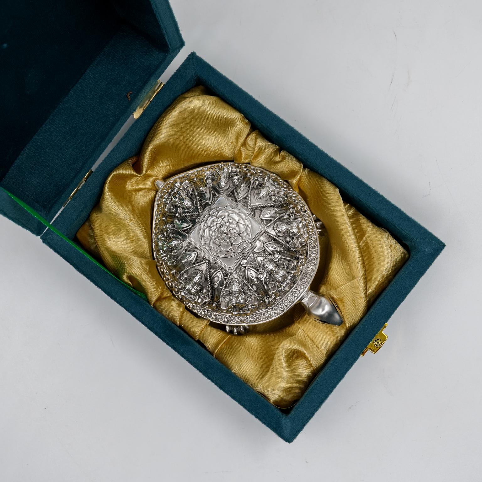 Ved Jewellers - Silver Turtle Showpiece