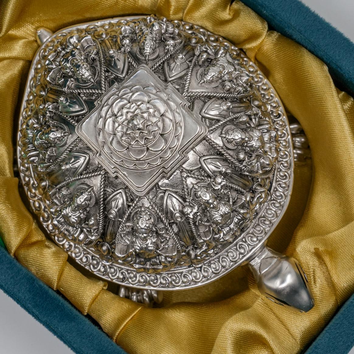 Ved Jewellers - Silver Turtle Showpiece